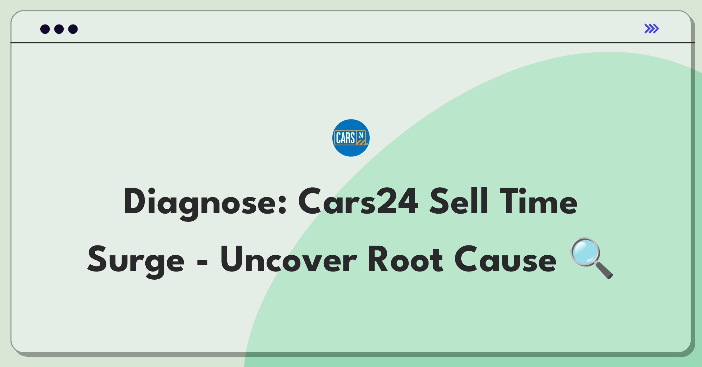 Product Management Root Cause Analysis Question: Investigating increased sell time on Cars24 platform