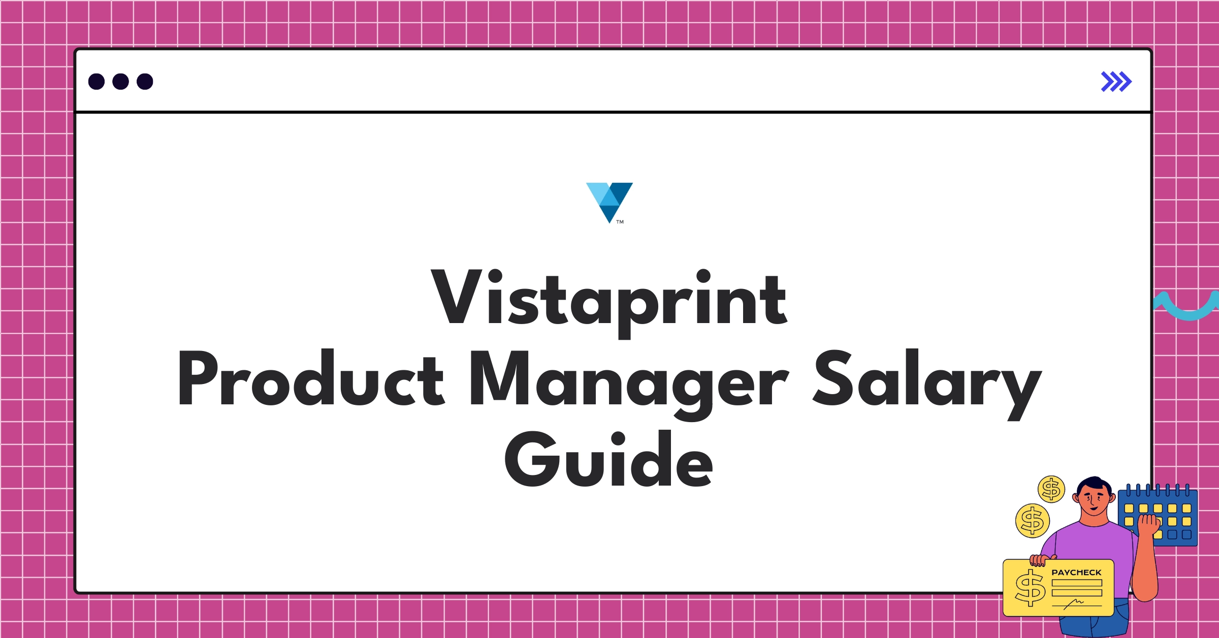 Infographic showing Vistaprint Product Manager salary components and comparison with industry standards for 2025