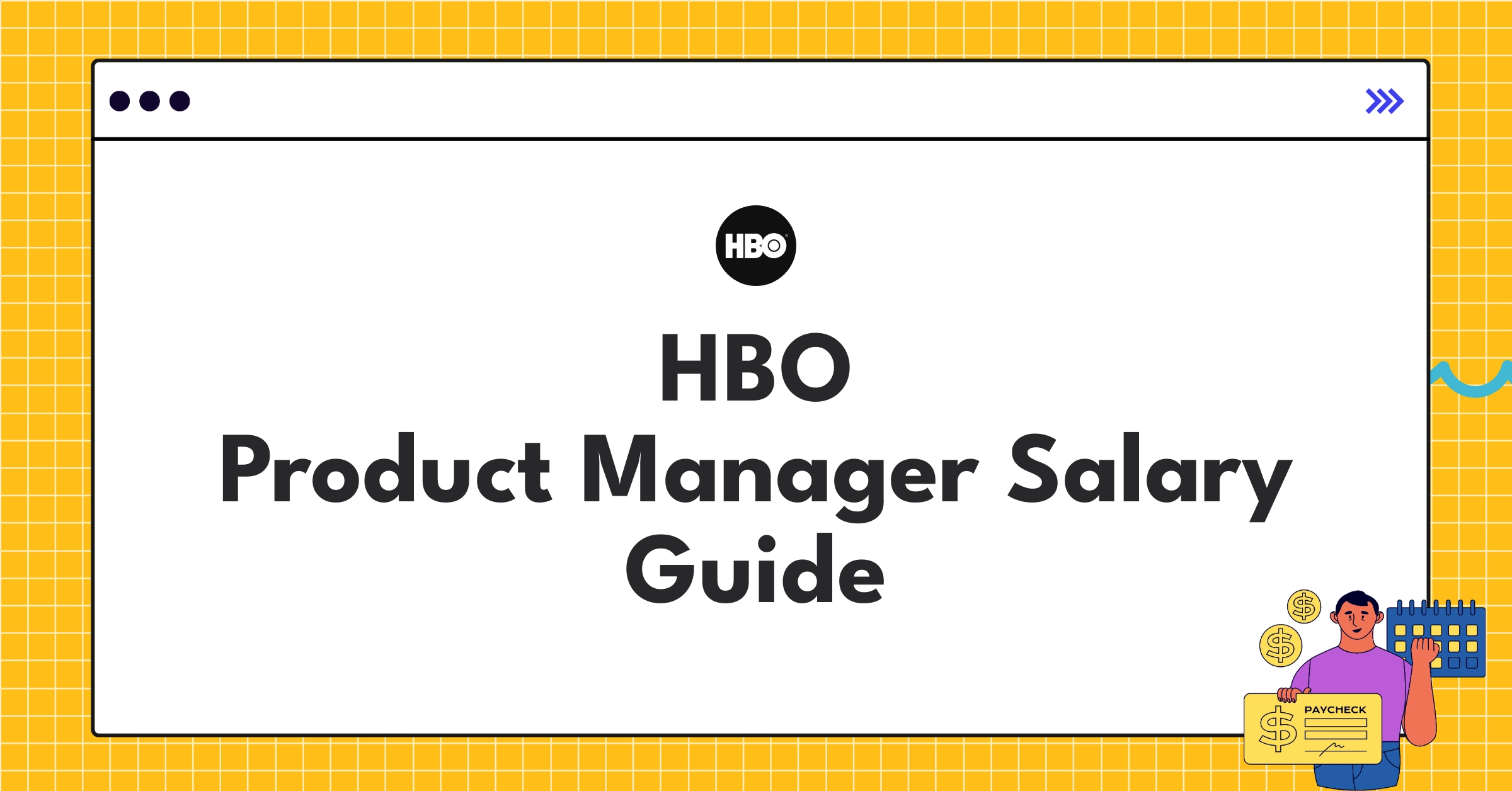 HBO logo with product manager salary ranges and compensation components for 2025