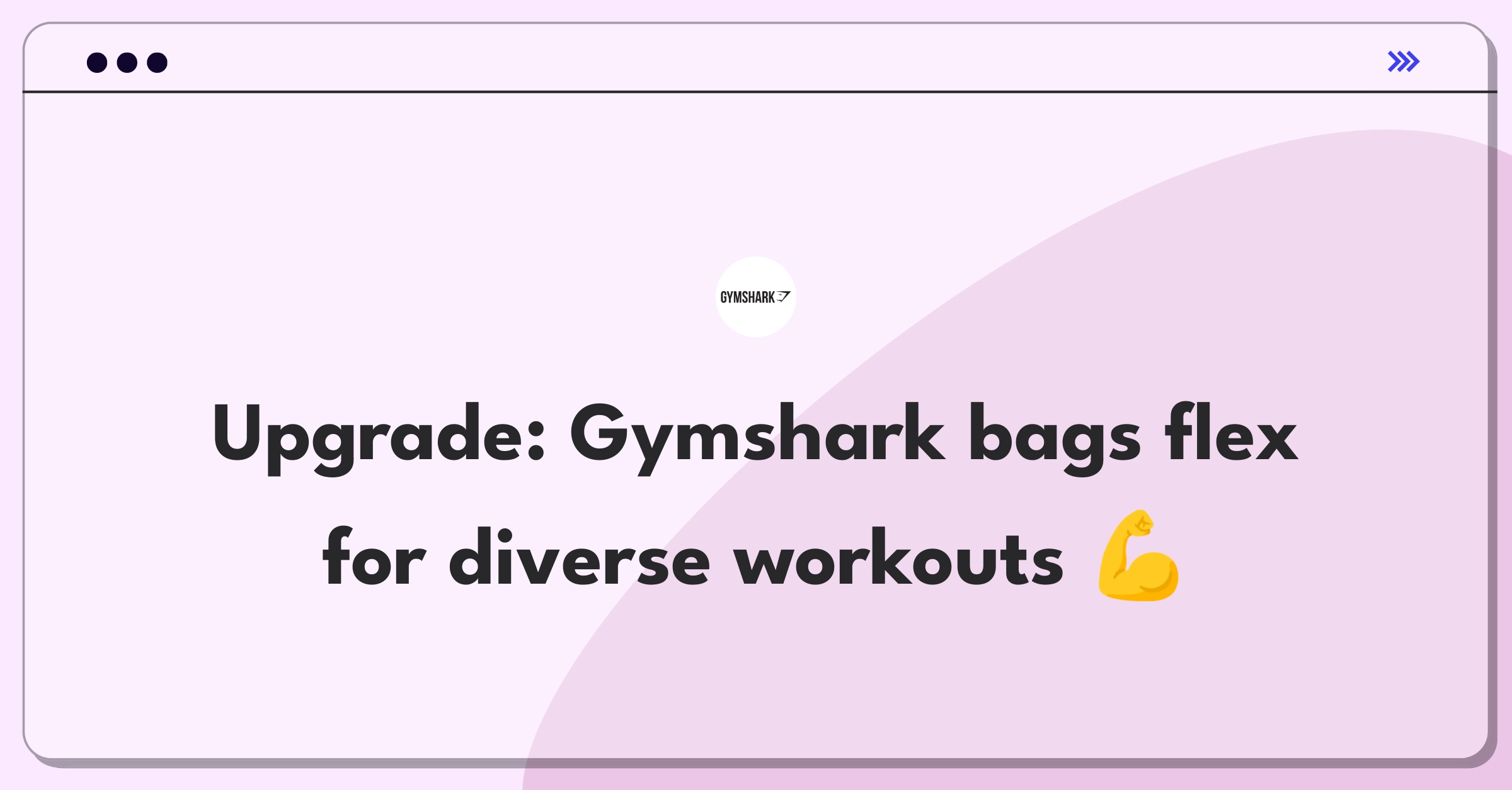 Product Management Improvement Question: Enhancing Gymshark gym bag features for versatile workout styles