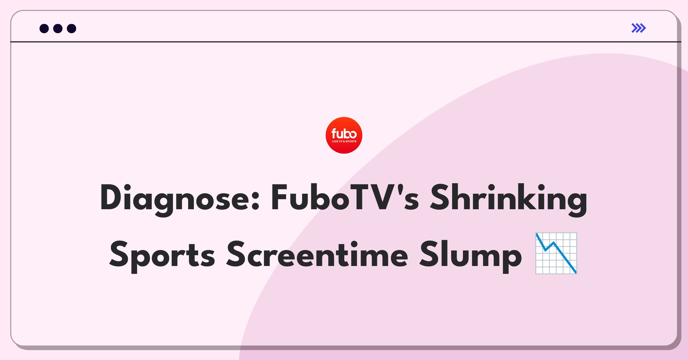 Product Management Root Cause Analysis Question: Investigating decreased watch time for live sports on FuboTV streaming platform