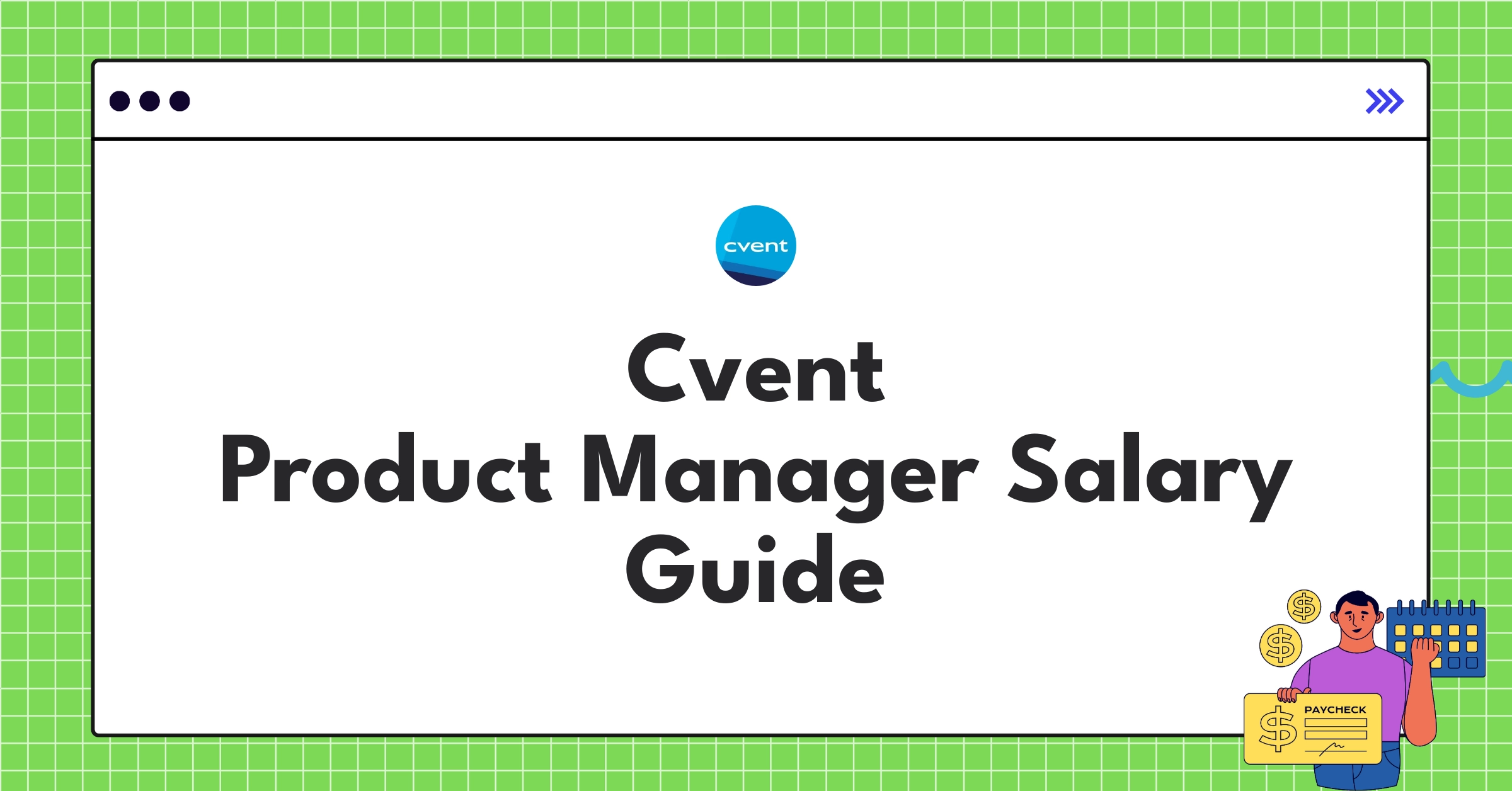Detailed infographic showing Cvent Product Manager salary components and comparison with industry standards