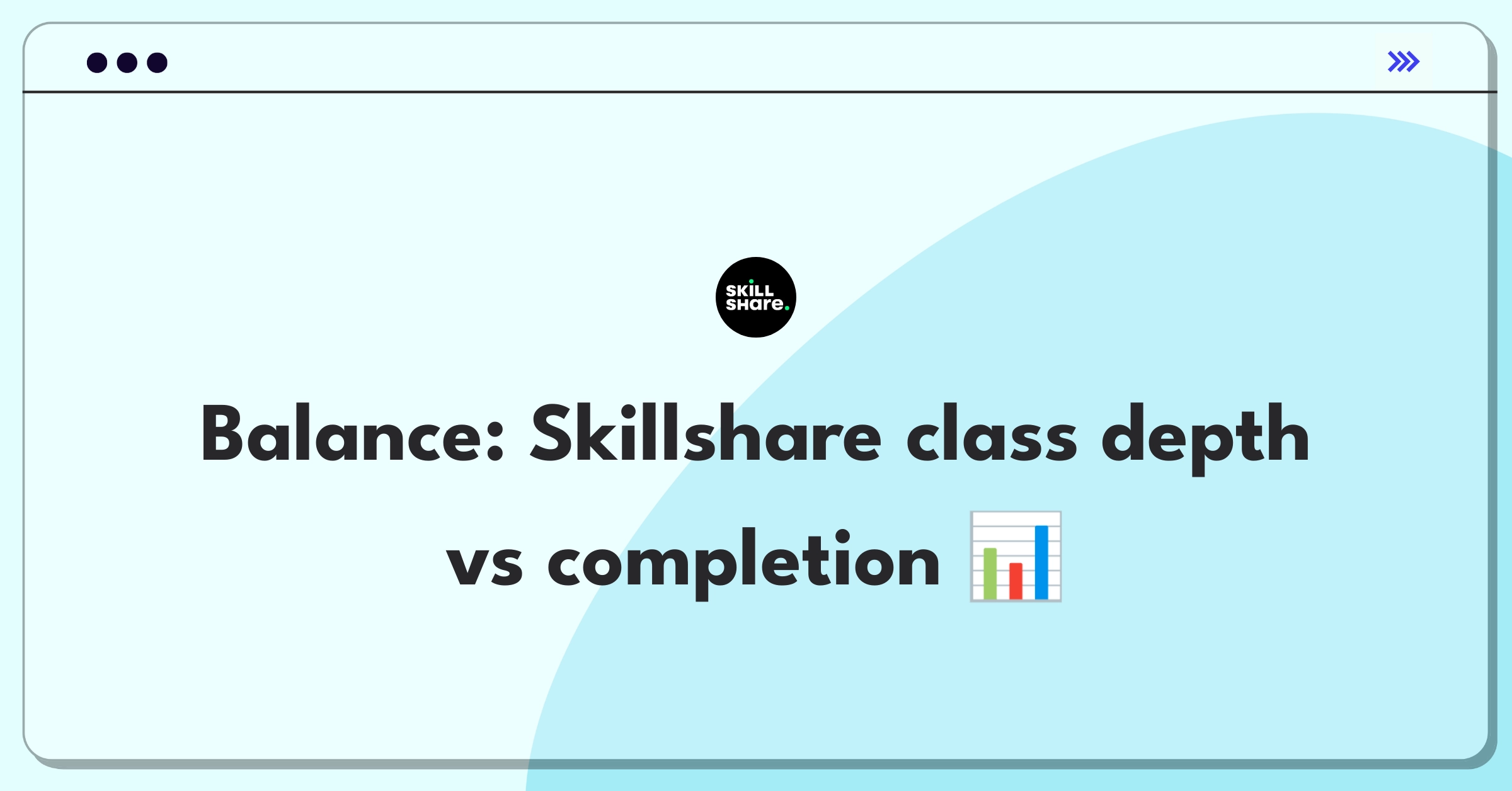 Product Management Trade-off Question: Balancing Skillshare class length with completion rates for optimal learning