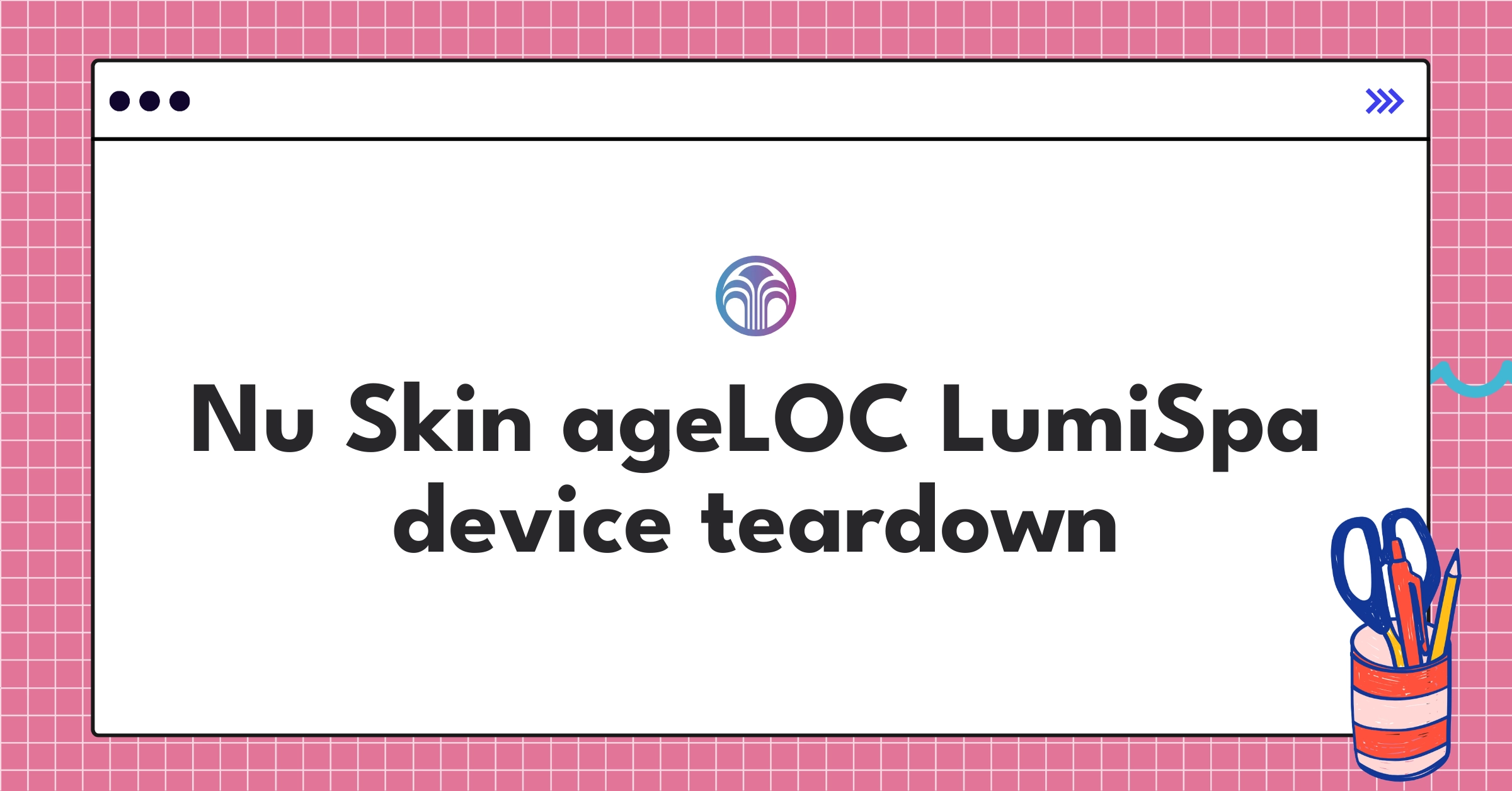 Nu Skin ageLOC LumiSpa beauty device components and technology analysis for product strategy