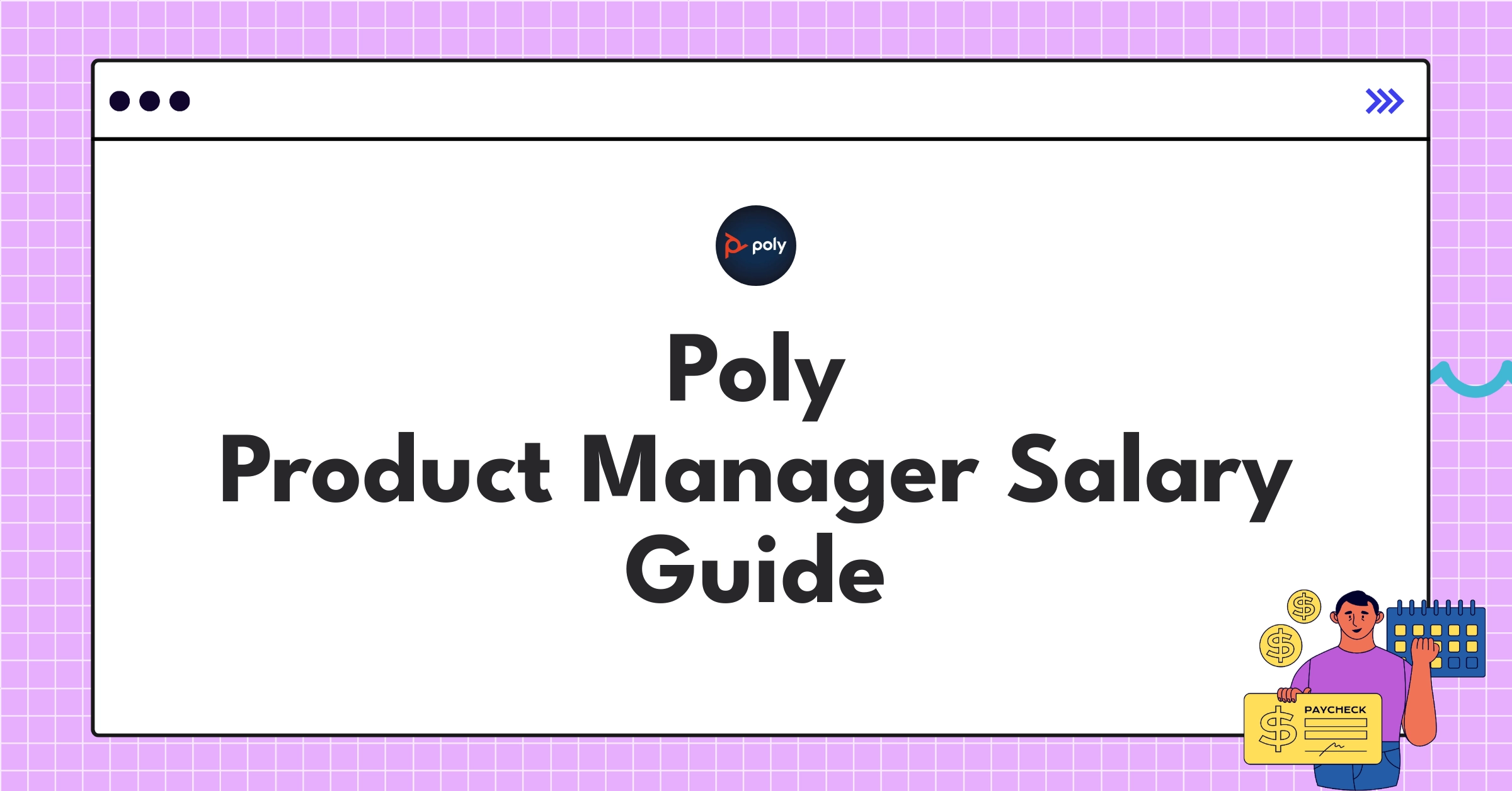 Infographic showing Poly Product Manager salary ranges and benefits structure for 2025