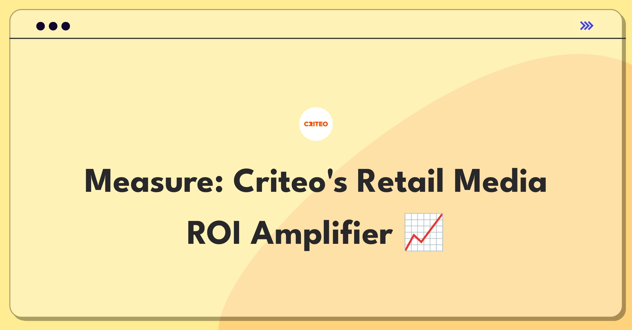 Product Management Analytics Question: Defining success metrics for Criteo's retail media platform