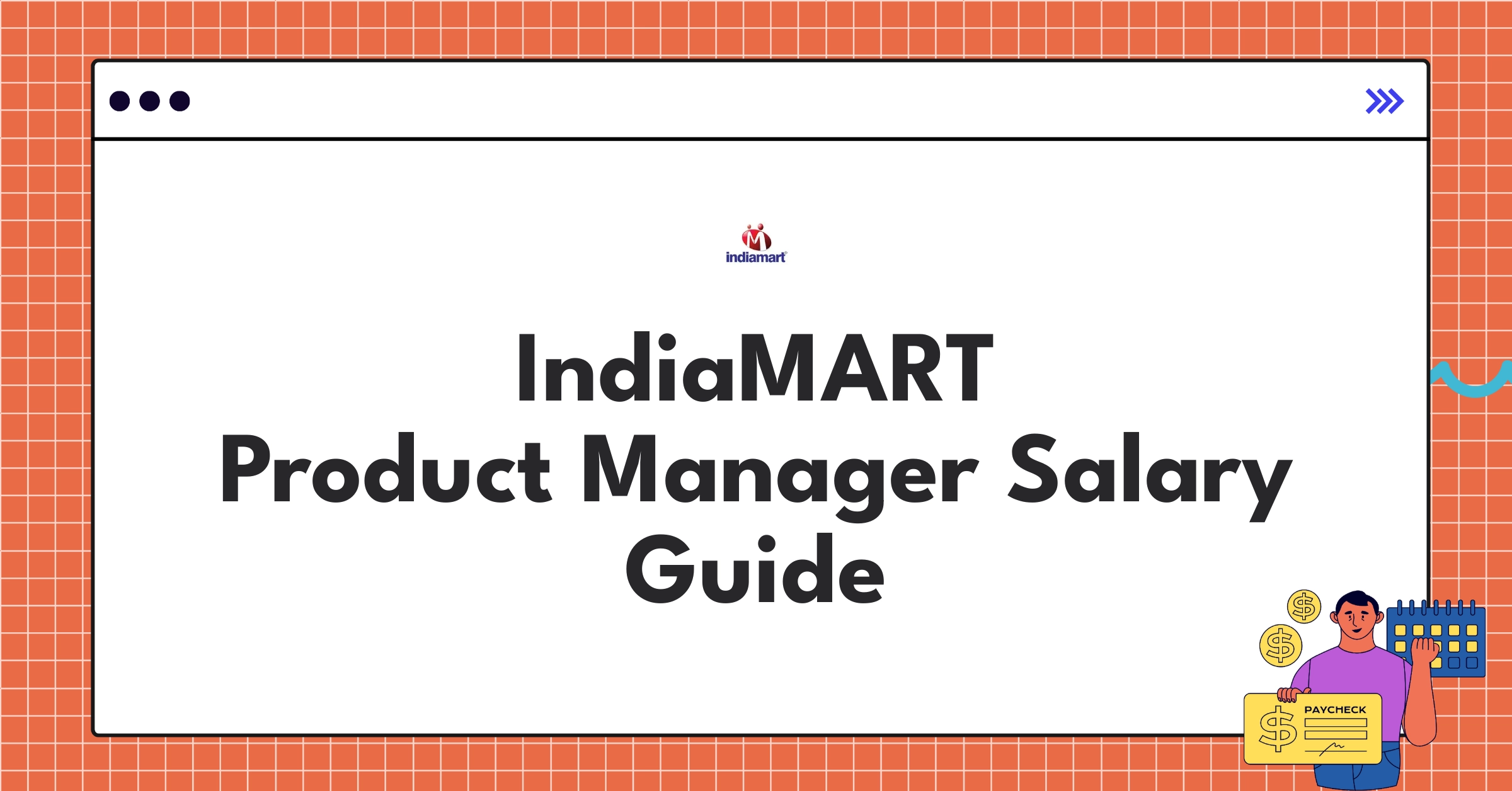 IndiaMART Product Manager compensation breakdown chart showing salary components for 2025
