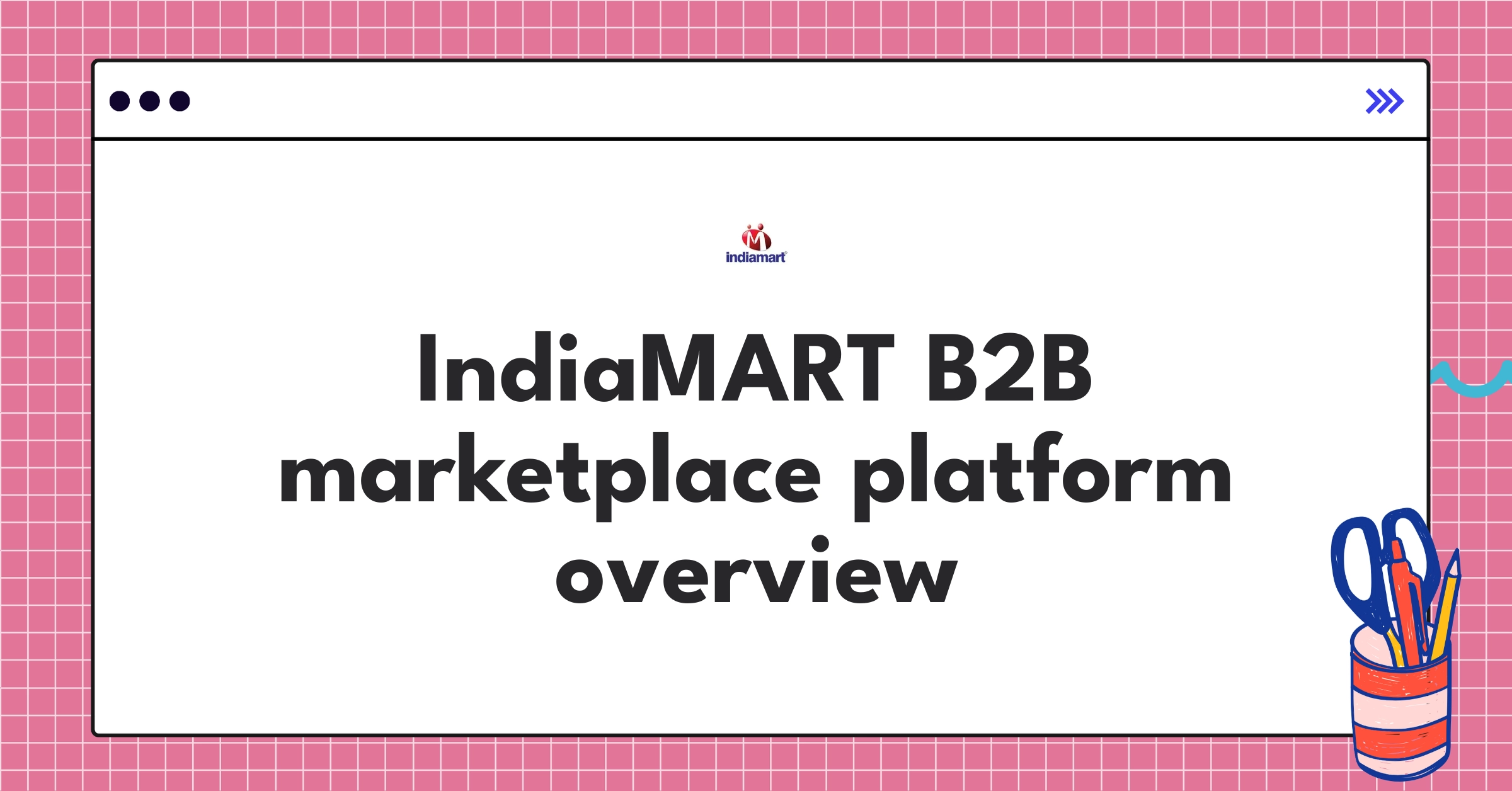 IndiaMART B2B marketplace interface showcasing supplier listings and product categories for Indian businesses