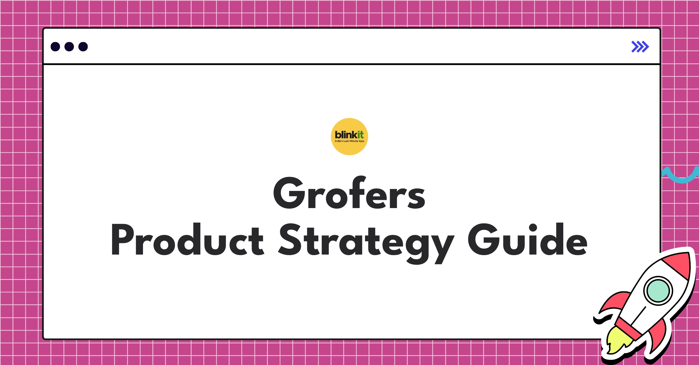 Grofers product strategy infographic showcasing dark stores, AI inventory, and 10-minute delivery service