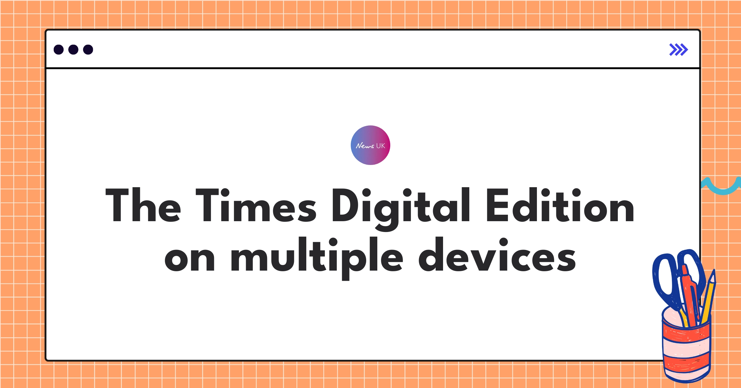 News UK's The Times Digital Edition displayed on smartphone, tablet, and laptop screens, showcasing cross-platform experience