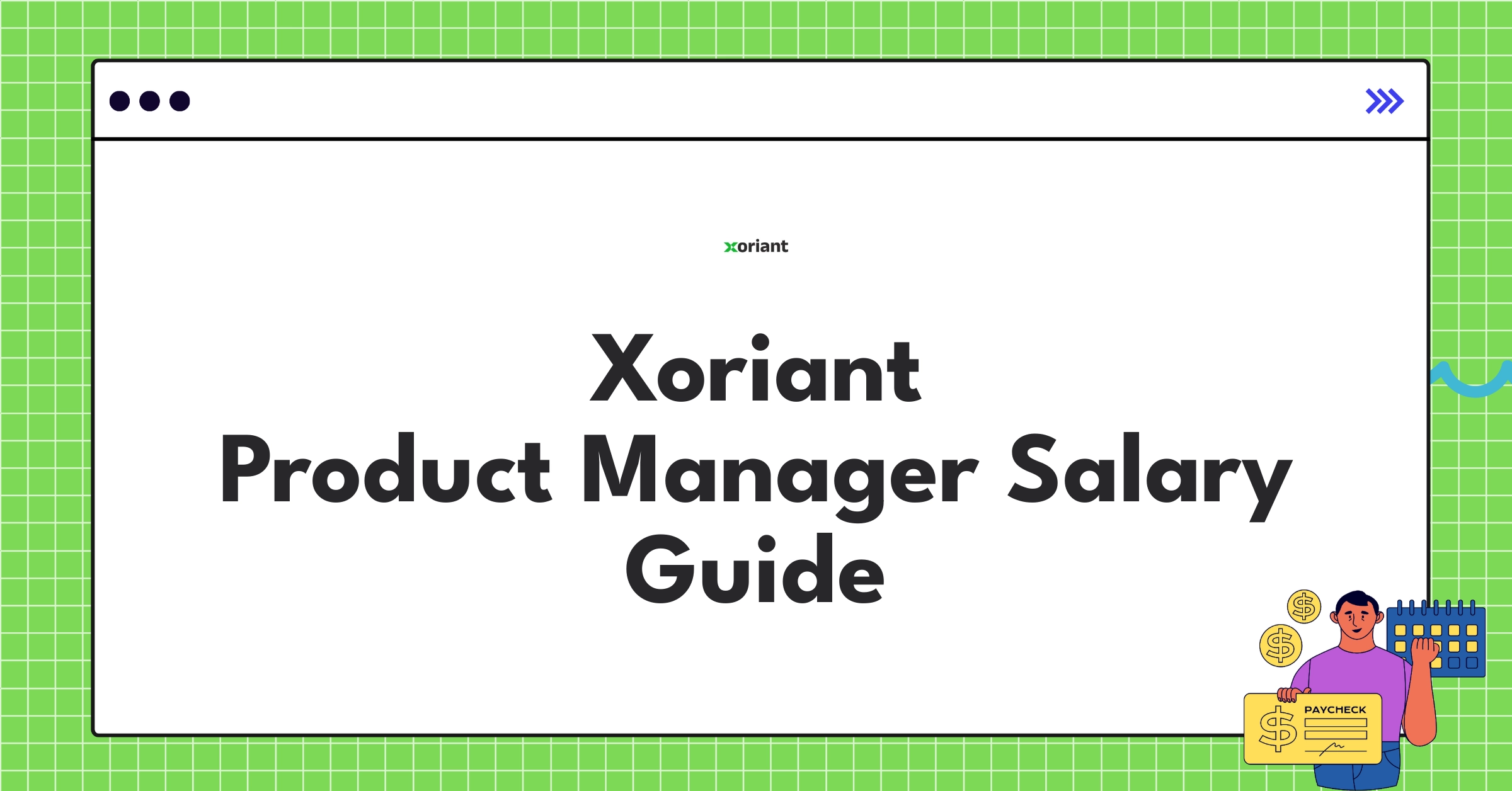 Detailed chart showing Xoriant Product Manager salary components and progression across experience levels