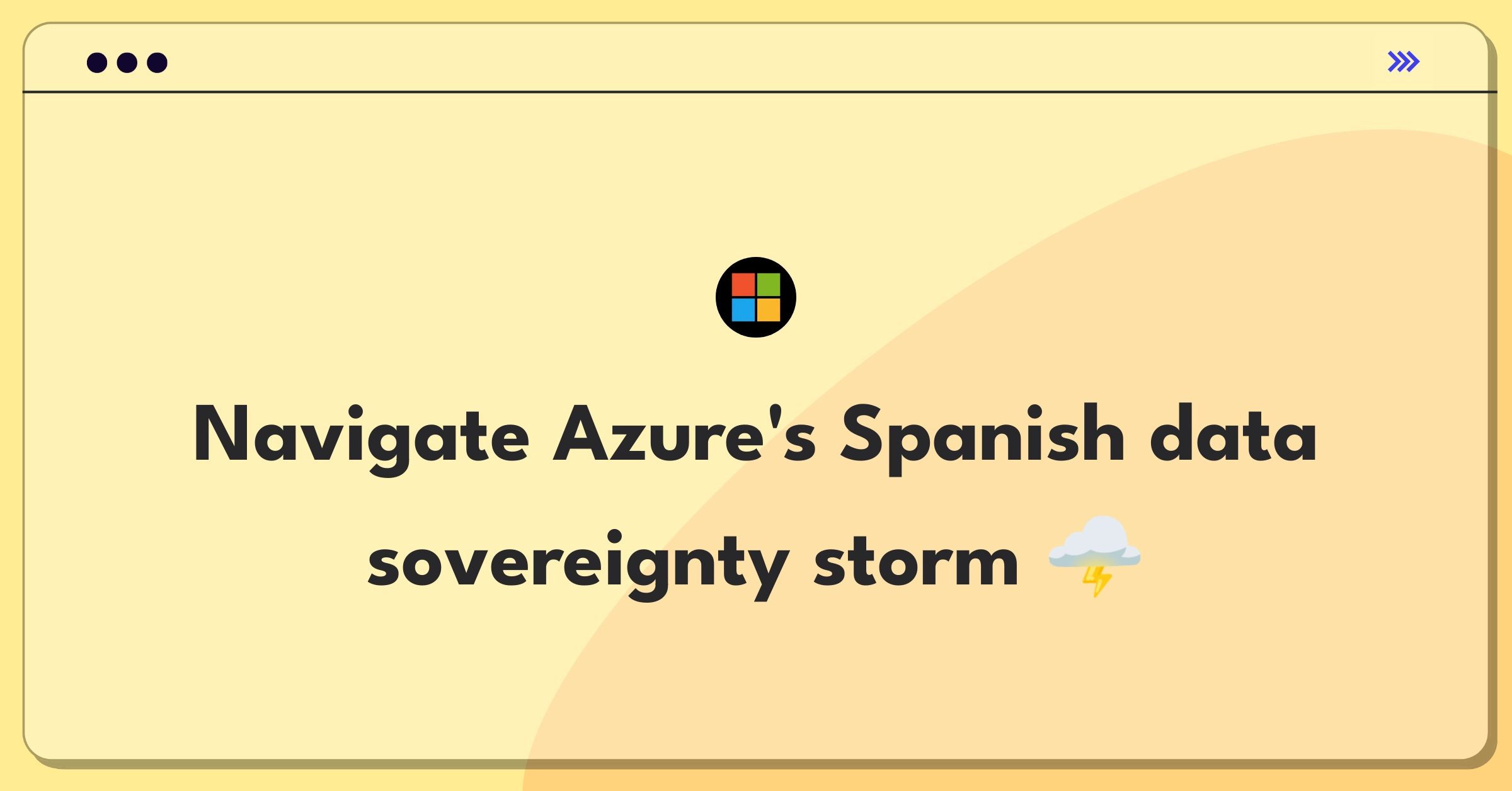 Product Management Strategy Question: Azure adapting to strict Spanish data privacy regulations in cloud services