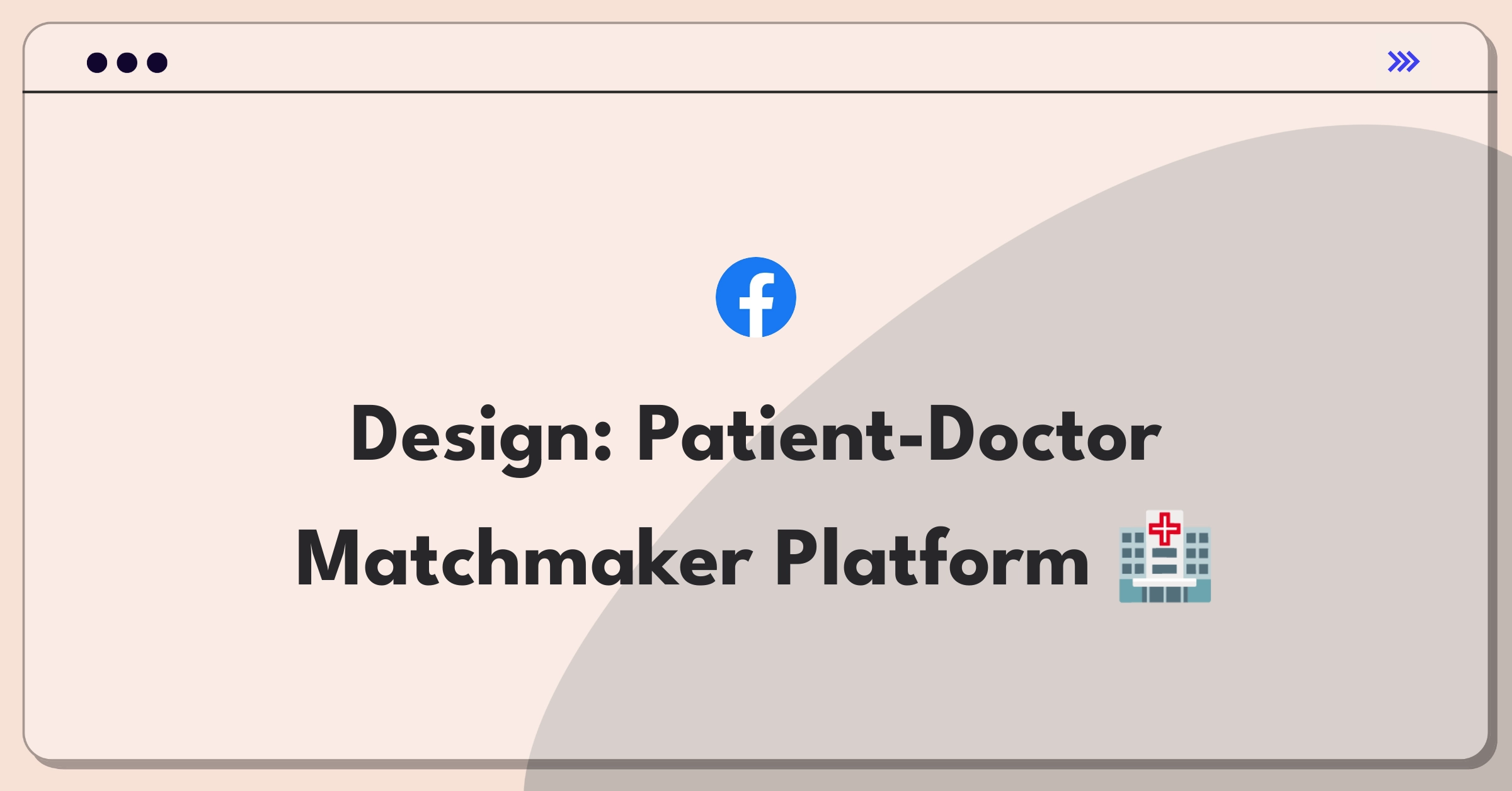 Product Management Design Question: Create a platform connecting patients with suitable doctors efficiently