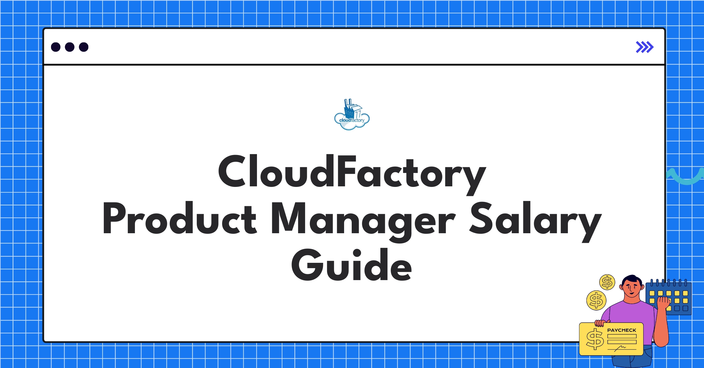 Infographic showing CloudFactory Product Manager salary ranges and compensation factors for 2025