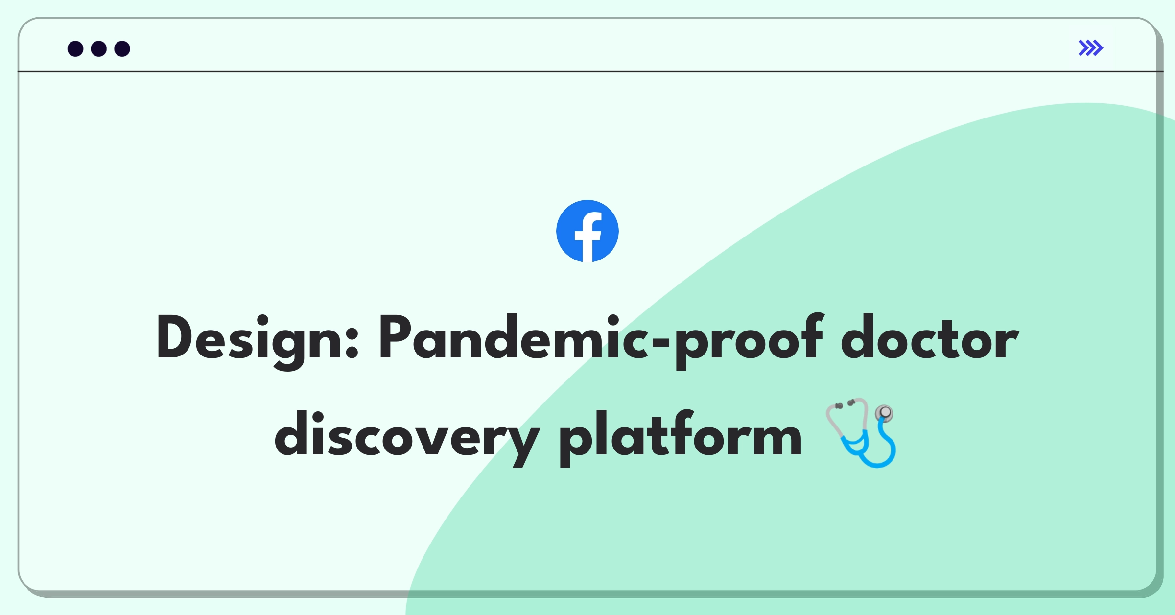 Product Management Design Question: Whiteboard sketch of telemedicine app connecting patients to doctors