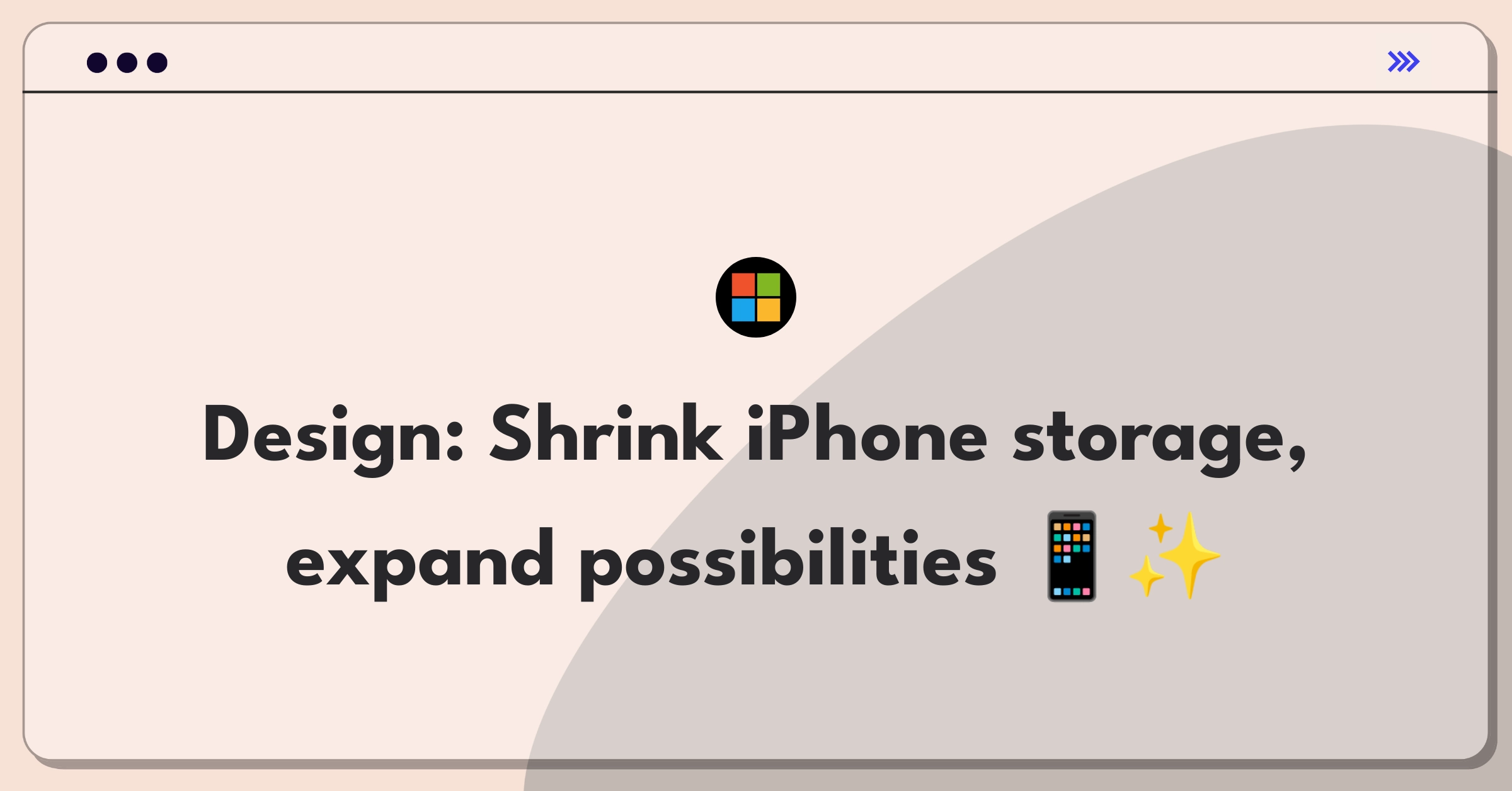 Product Management Technical Question: Reducing mobile phone storage space through innovative design strategies