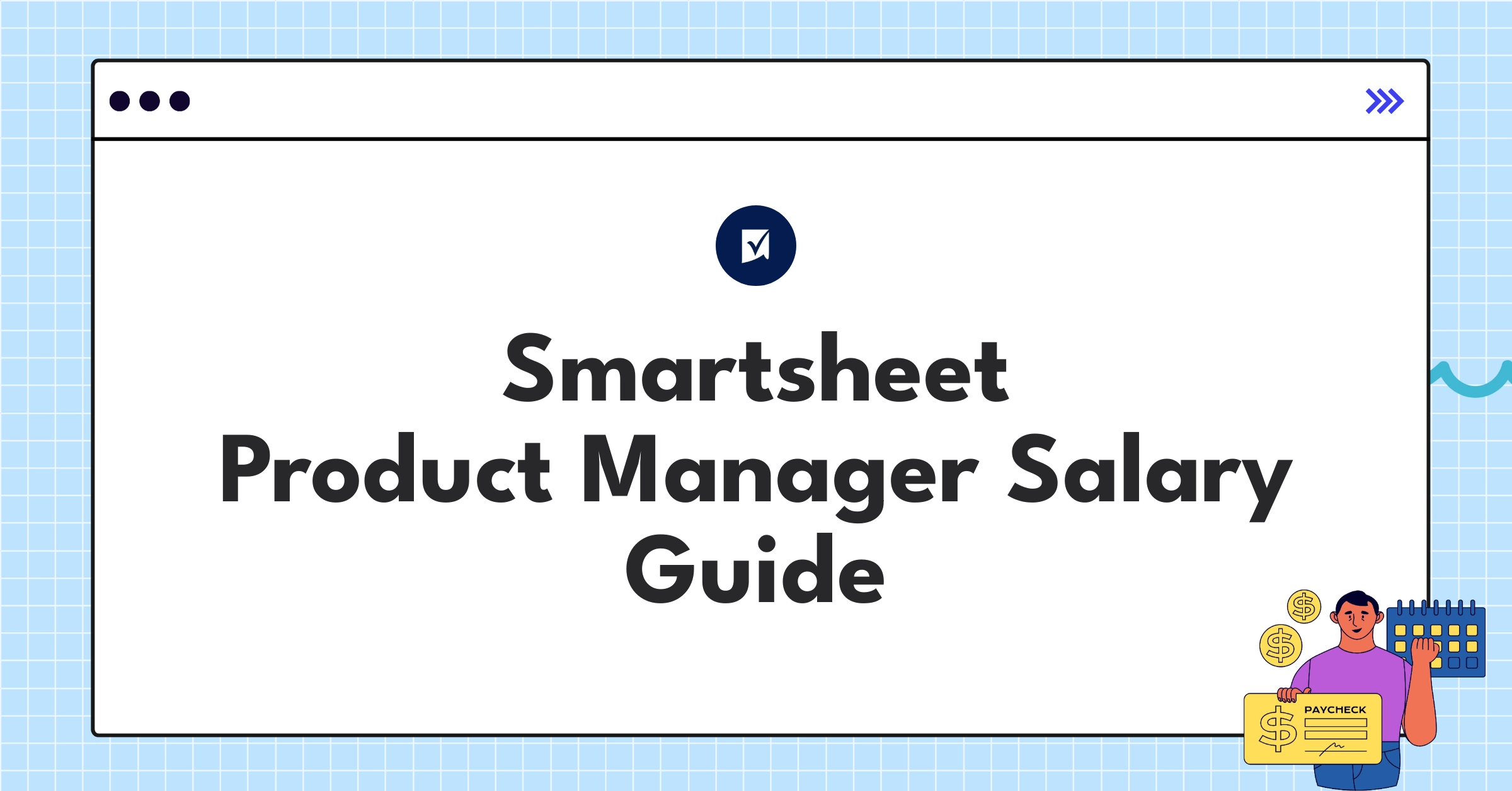 Infographic showing Smartsheet Product Manager salary ranges and compensation components for 2025
