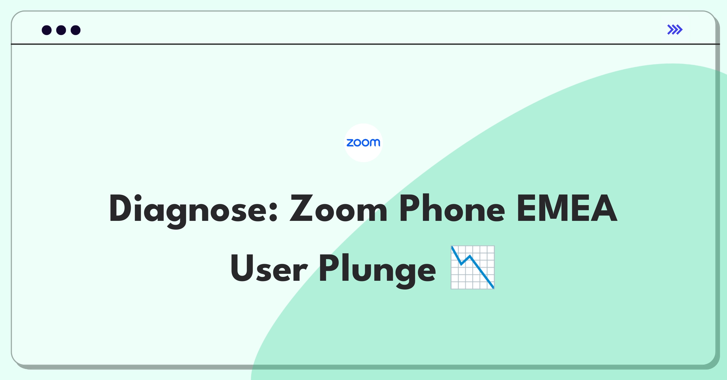 Product Management Root Cause Analysis Question: Investigating sudden drop in Zoom Phone daily active users in EMEA region