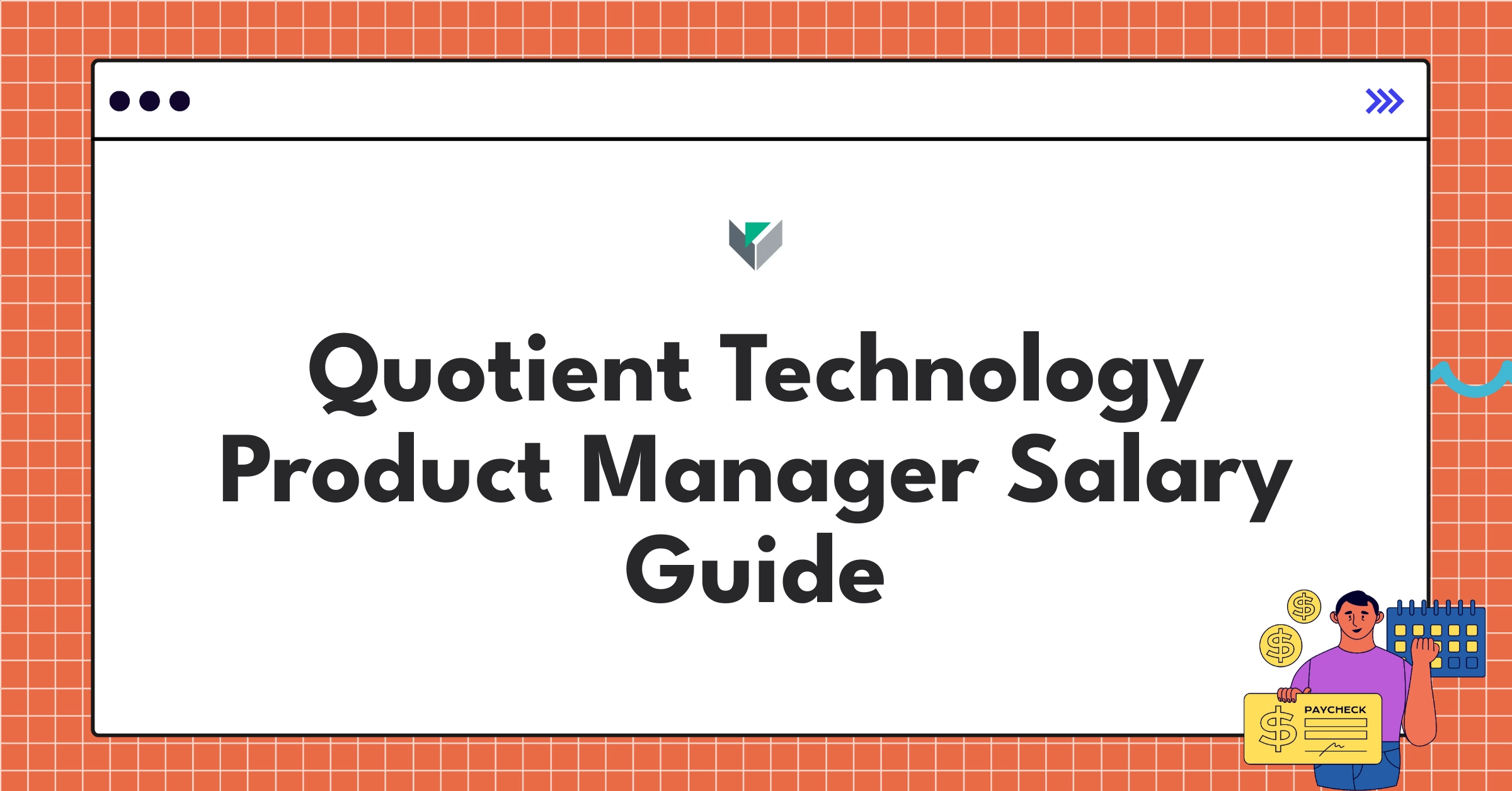 Infographic showing Quotient Technology Product Manager salary components and comparison to industry standards