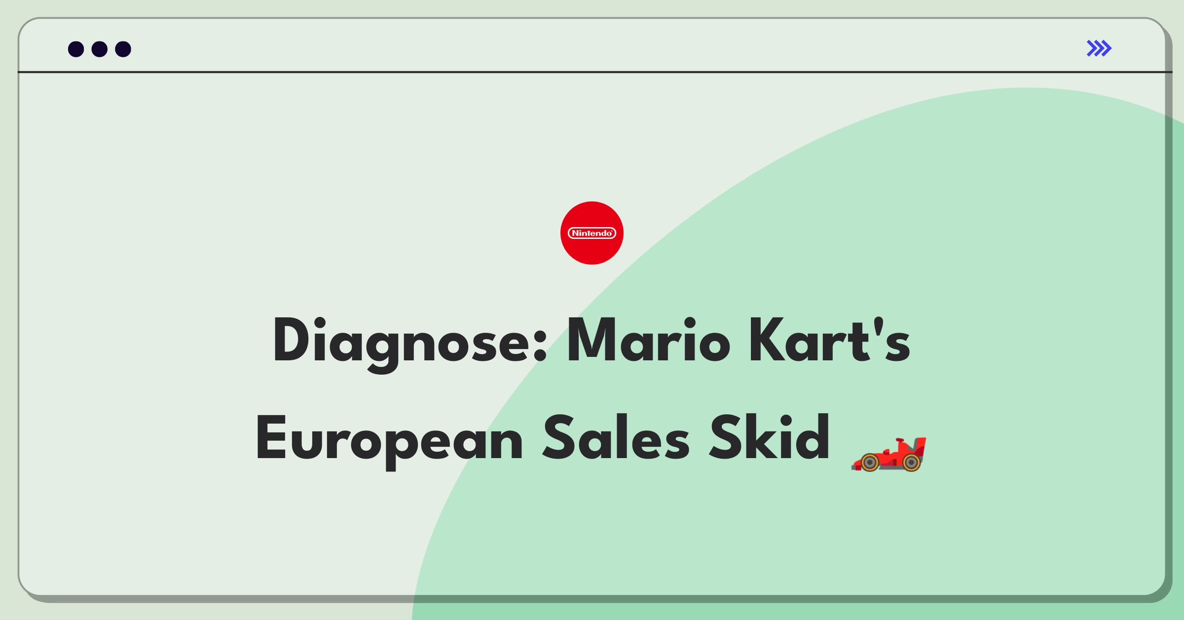 Product Management Root Cause Analysis Question: Investigating declining sales of Mario Kart 8 Deluxe in Europe