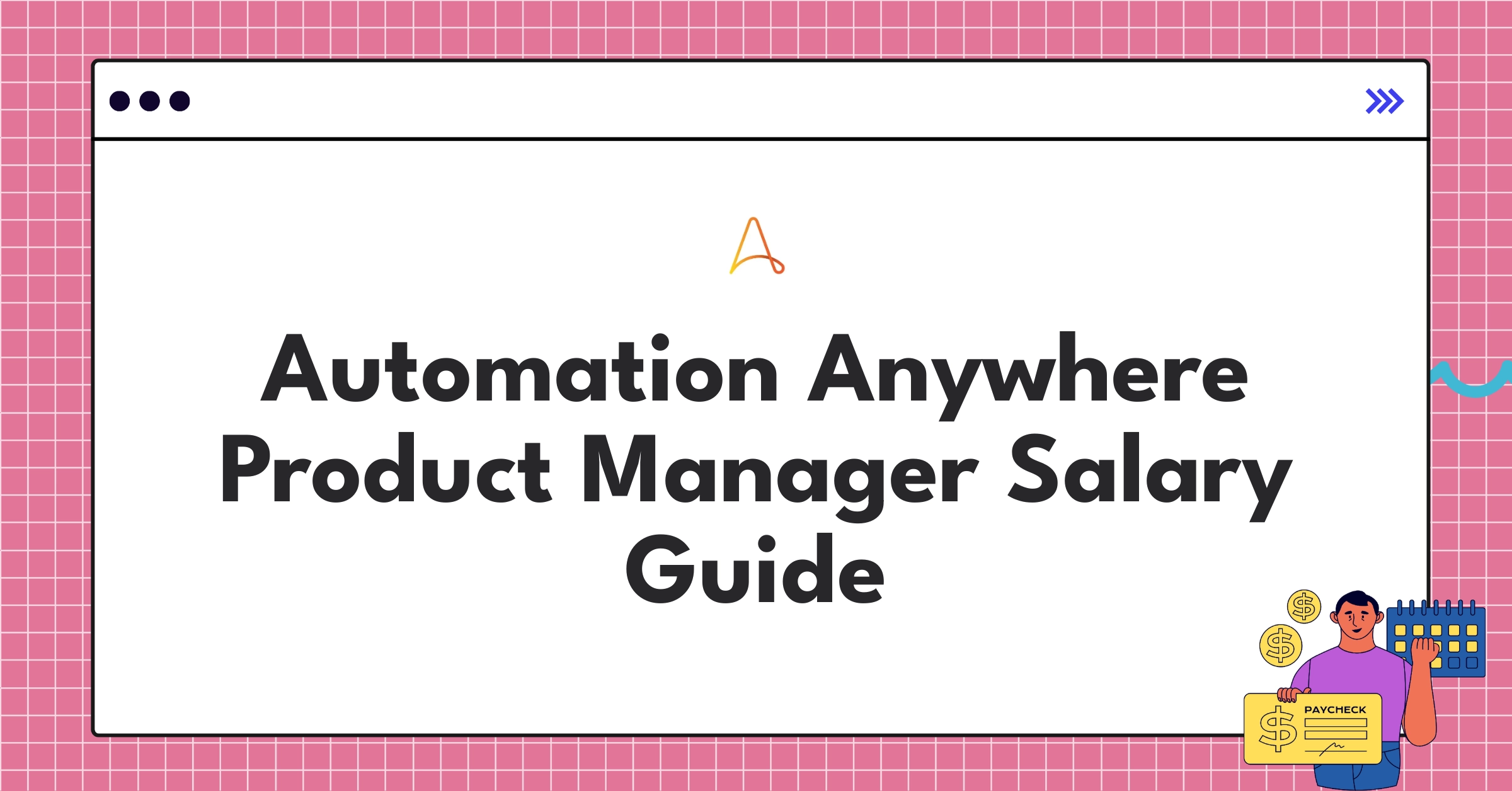 Infographic showing Automation Anywhere Product Manager salary components and career progression ladder