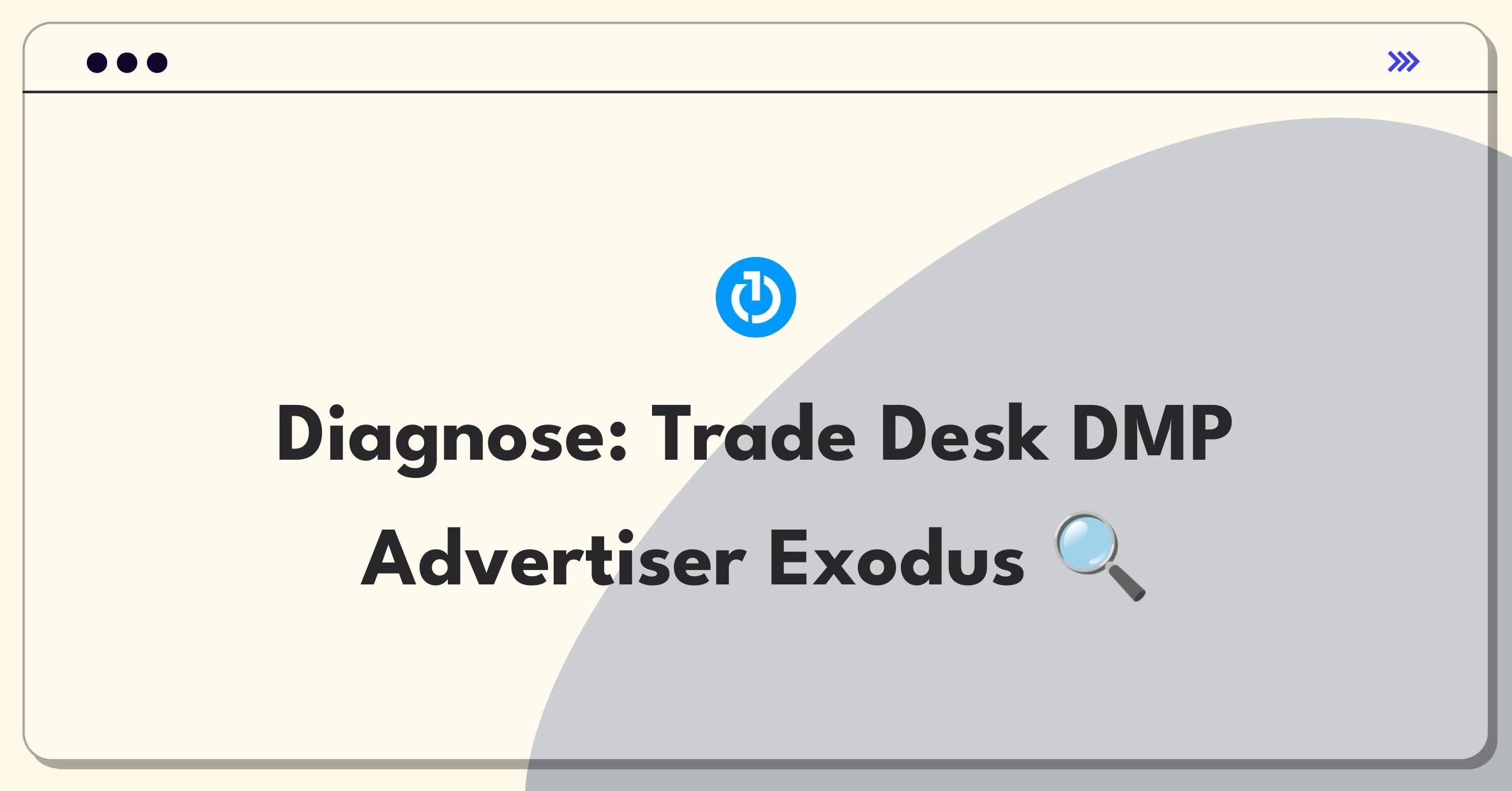 Product Management Root Cause Analysis Question: Investigating advertiser decline in The Trade Desk's data management platform