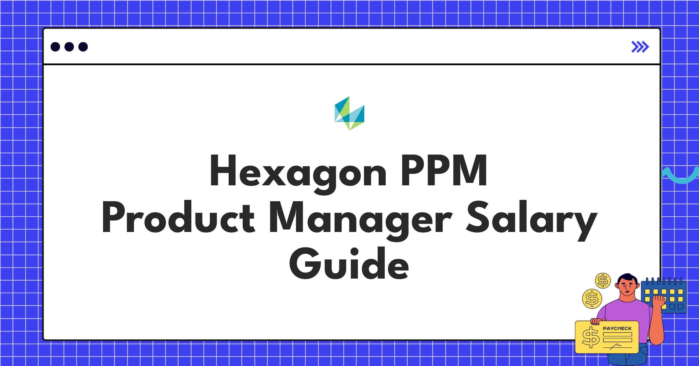 Hexagon PPM product manager salary components infographic showing base pay, bonuses, and equity distribution