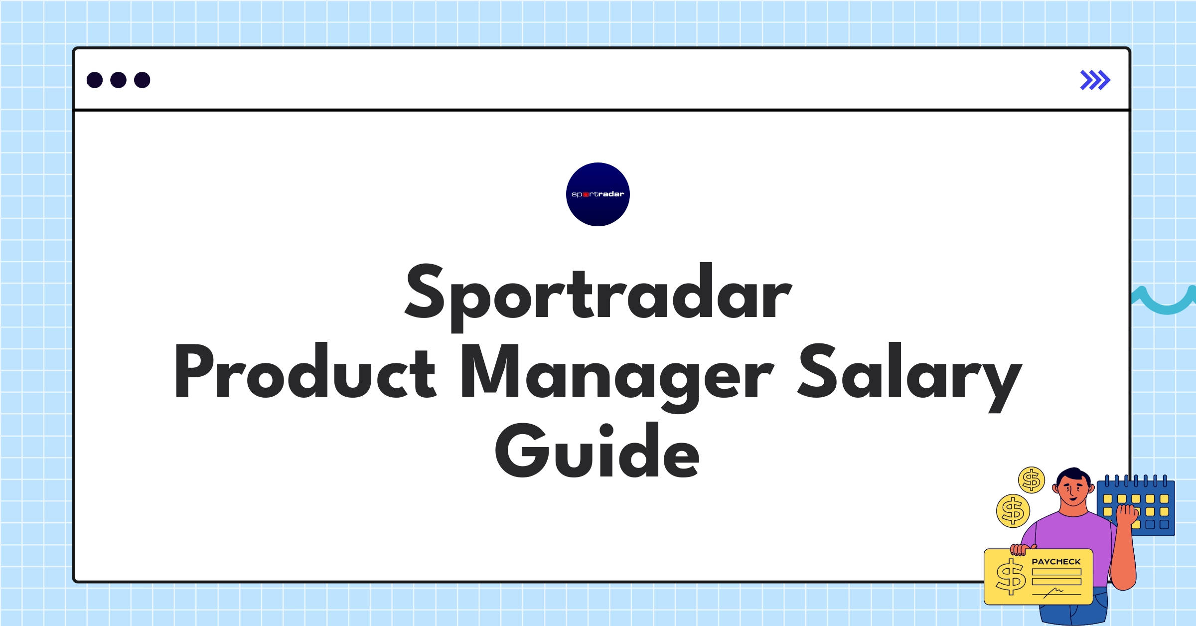 Infographic showing Sportradar Product Manager salary components and comparison with industry standards for 2025