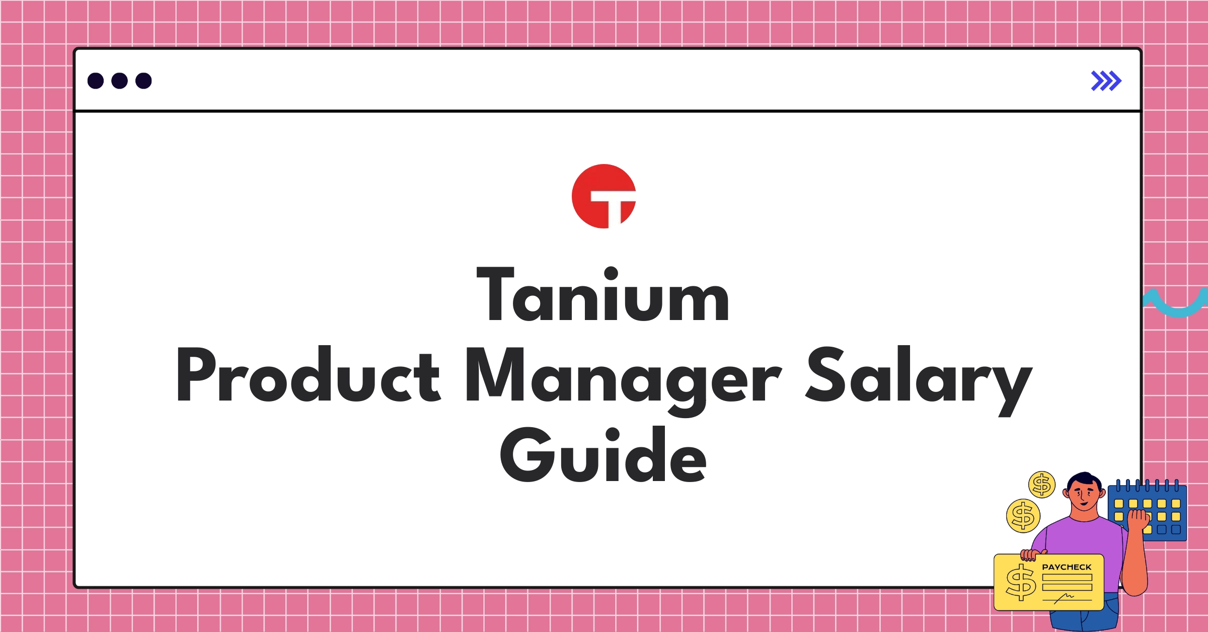 Detailed infographic showing Tanium Product Manager salary components and industry comparisons