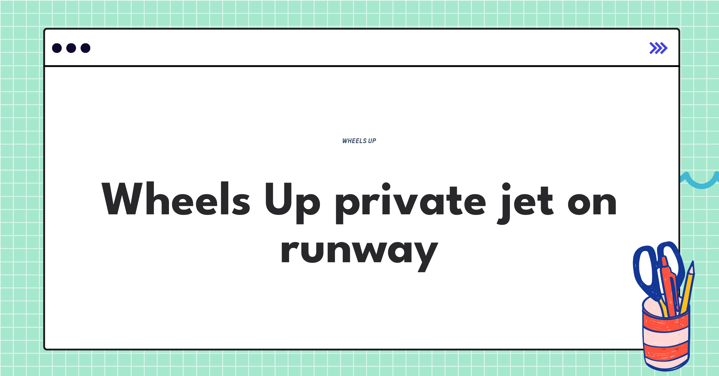 Wheels Up branded private jet ready for takeoff, showcasing luxury air travel service