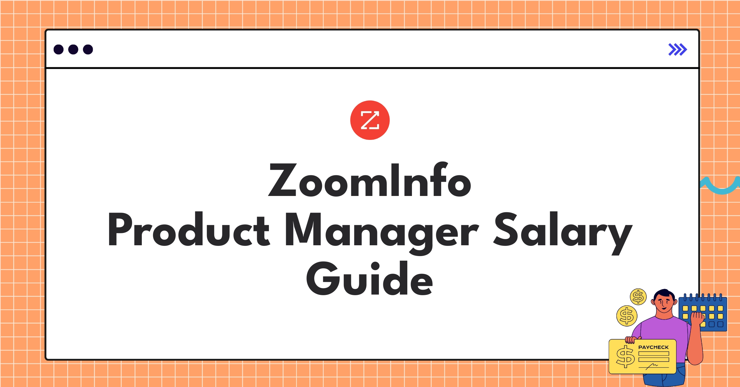 Infographic showing ZoomInfo Product Manager salary components and ranges across different levels