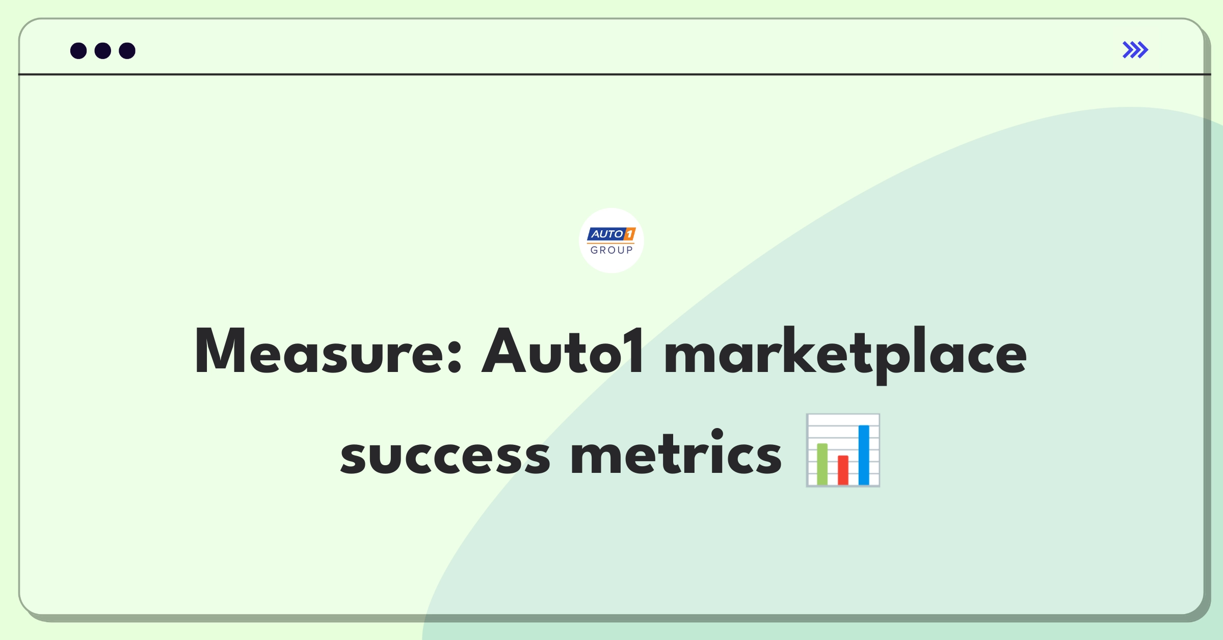 Product Management Metrics Question: Defining success for Auto1 Group's online car marketplace platform