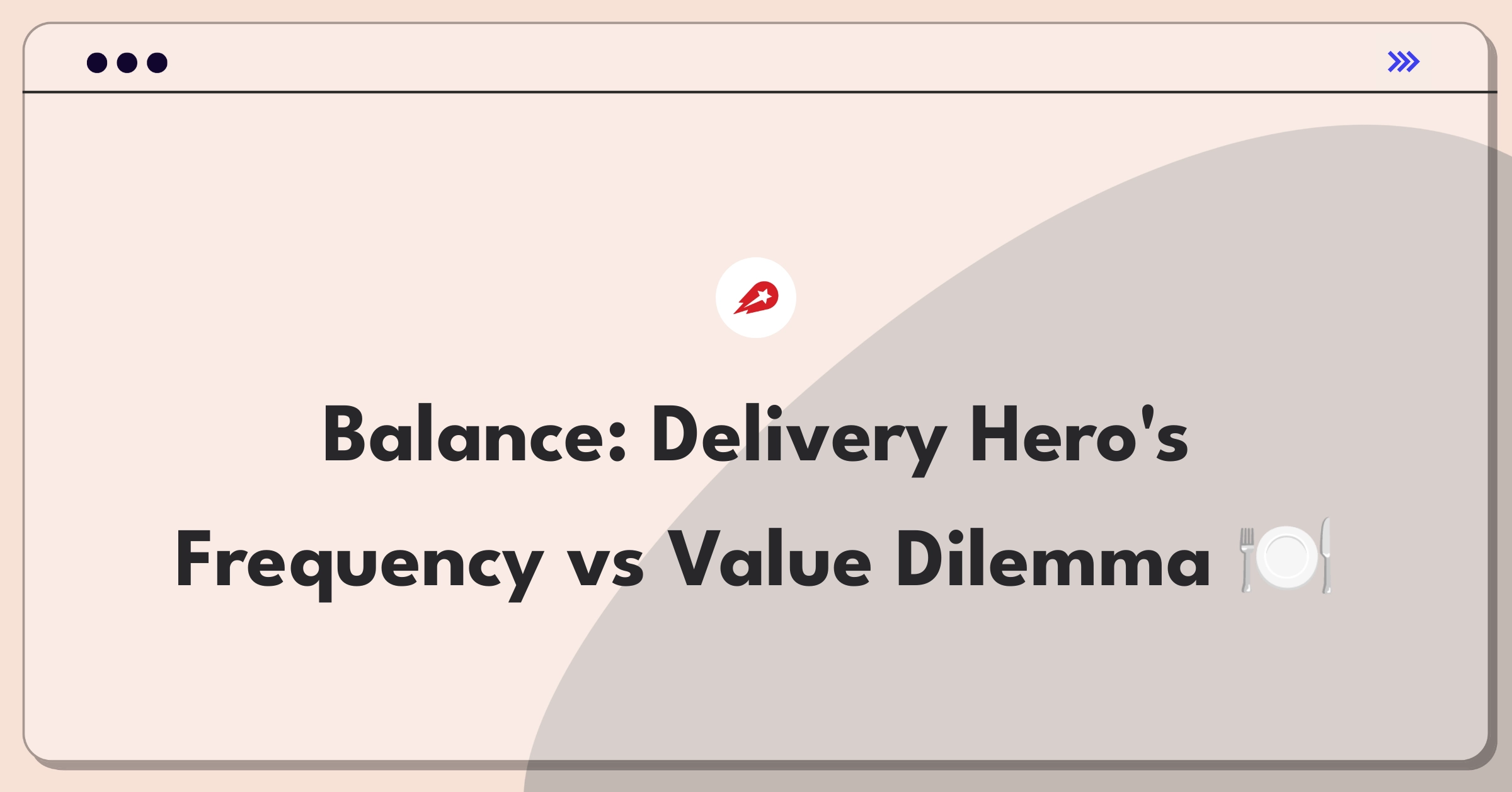 Product Management Strategy Question: Balancing order frequency and average order value for food delivery platform growth