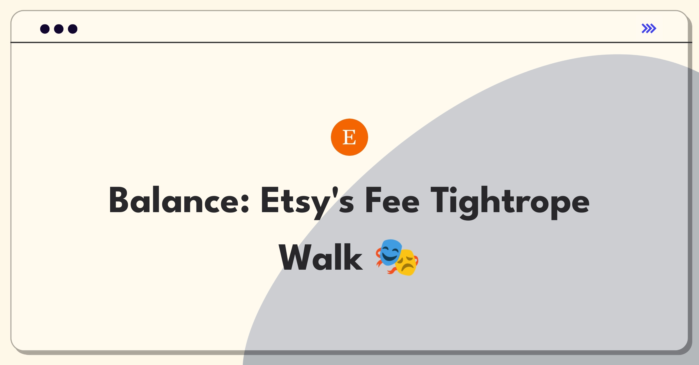 Product Management Trade-off Question: Balancing Etsy seller fees with marketplace growth strategies