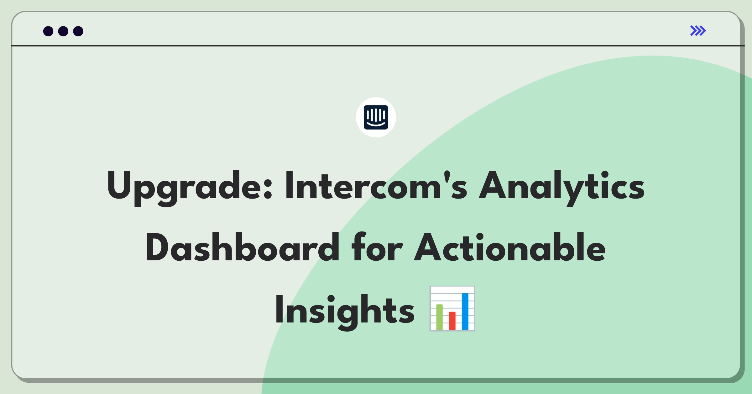 Product Management Strategy Question: Improving Intercom's analytics dashboard for better insights and user experience