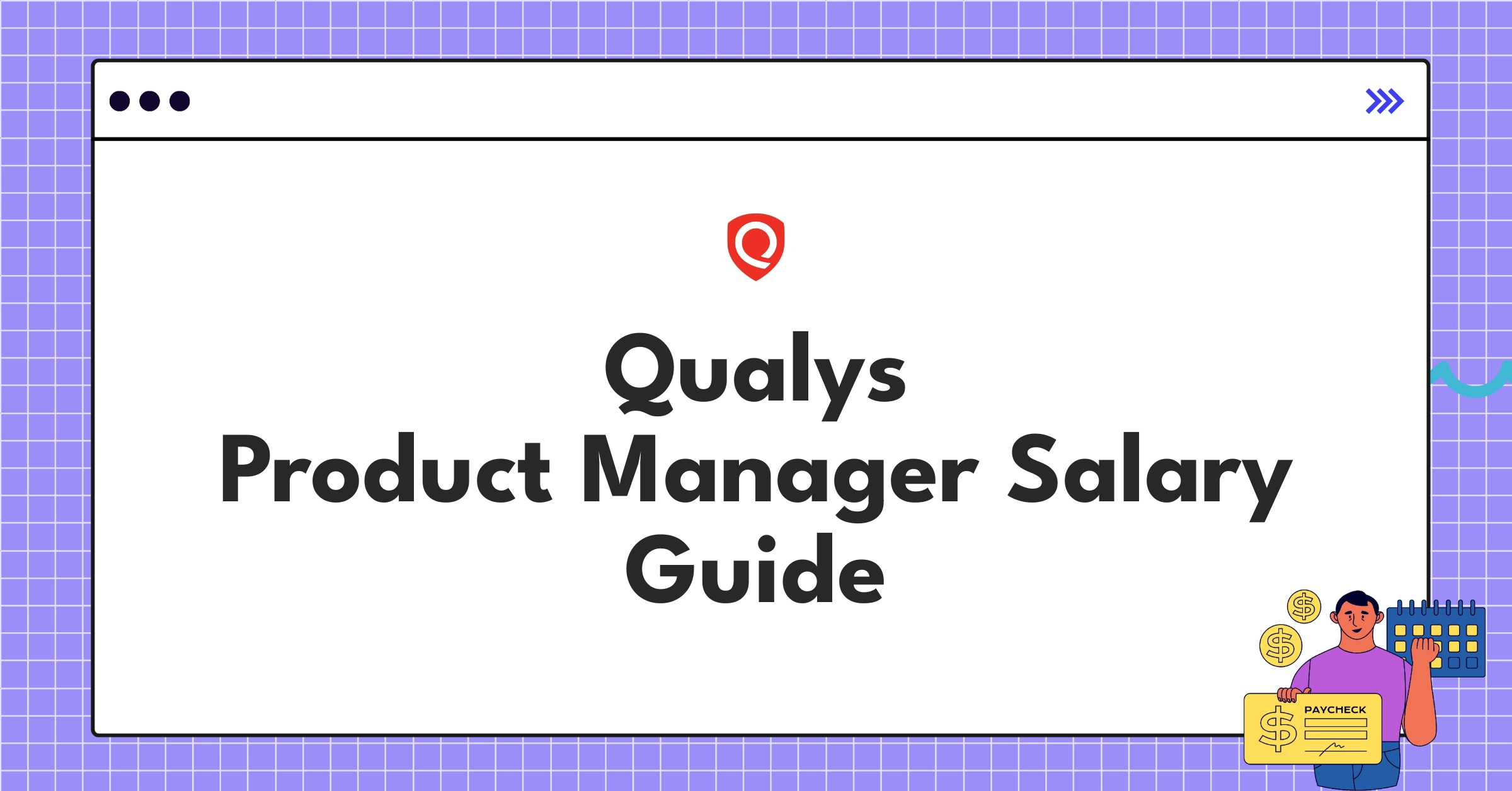Infographic showing Qualys Product Manager salary components and ranges for different levels in 2025