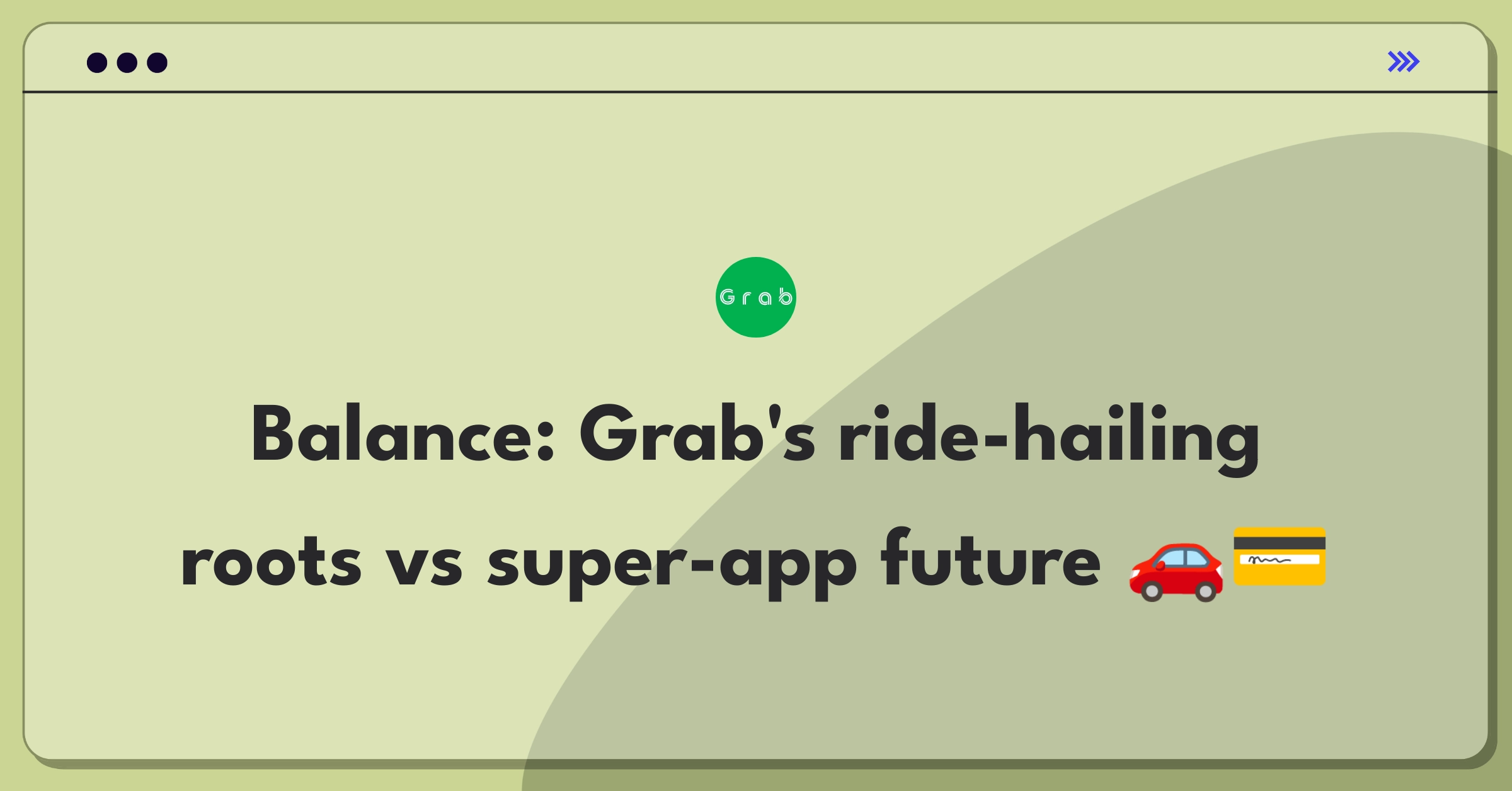 Product Management Trade-off Question: Grab's strategic focus between core ride-hailing and new service diversification