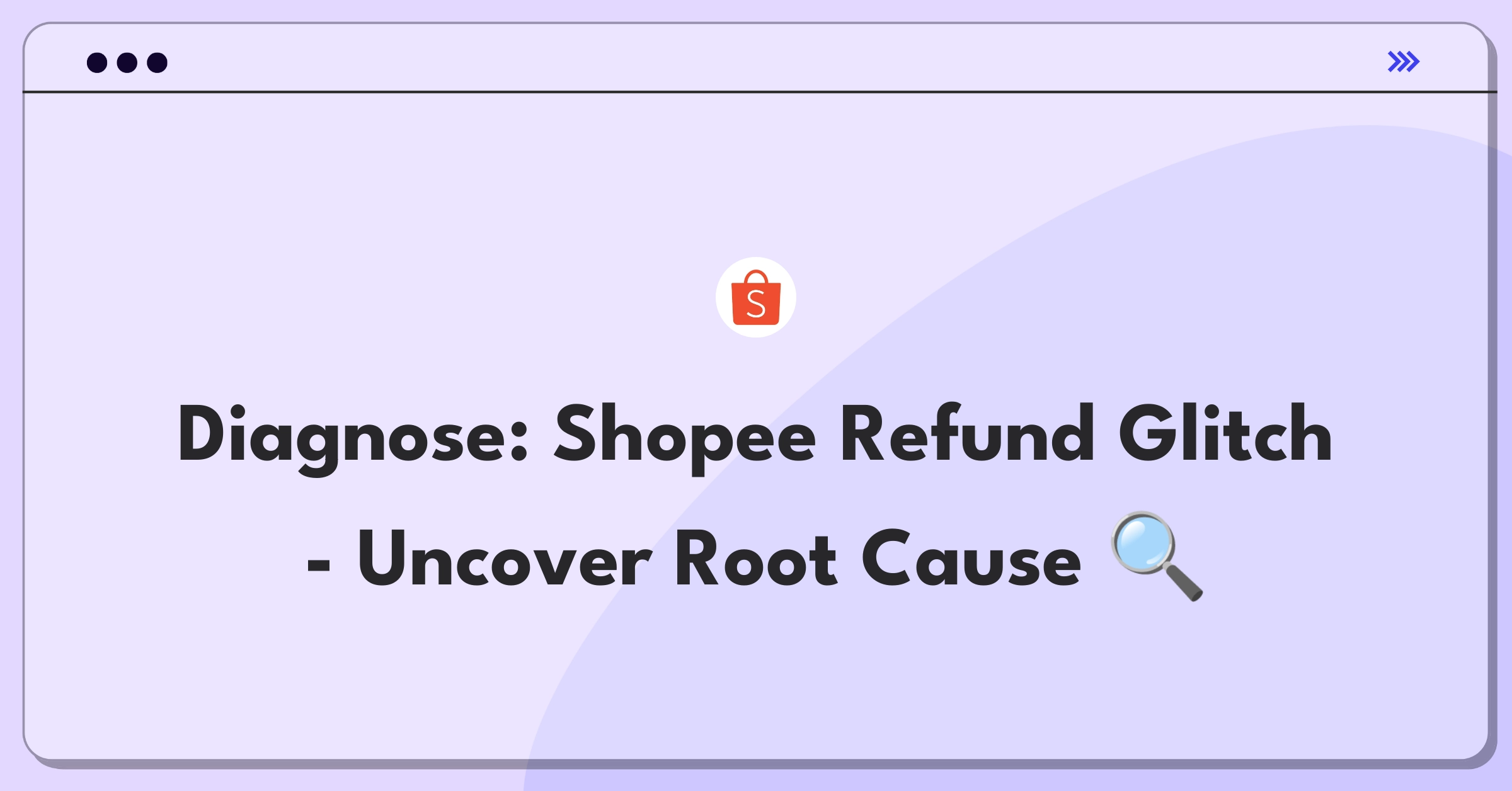 Product Management Root Cause Analysis Question: Investigating Shopee's refund processing issues to improve customer satisfaction