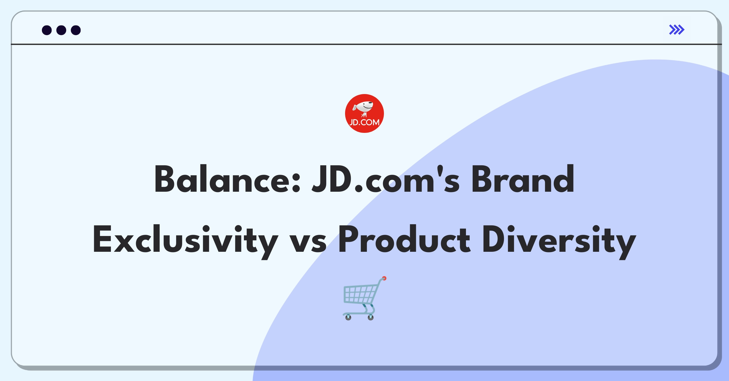 Product Management Trade-off Question: JD.com weighing exclusive partnerships against broader product selection on e-commerce platform