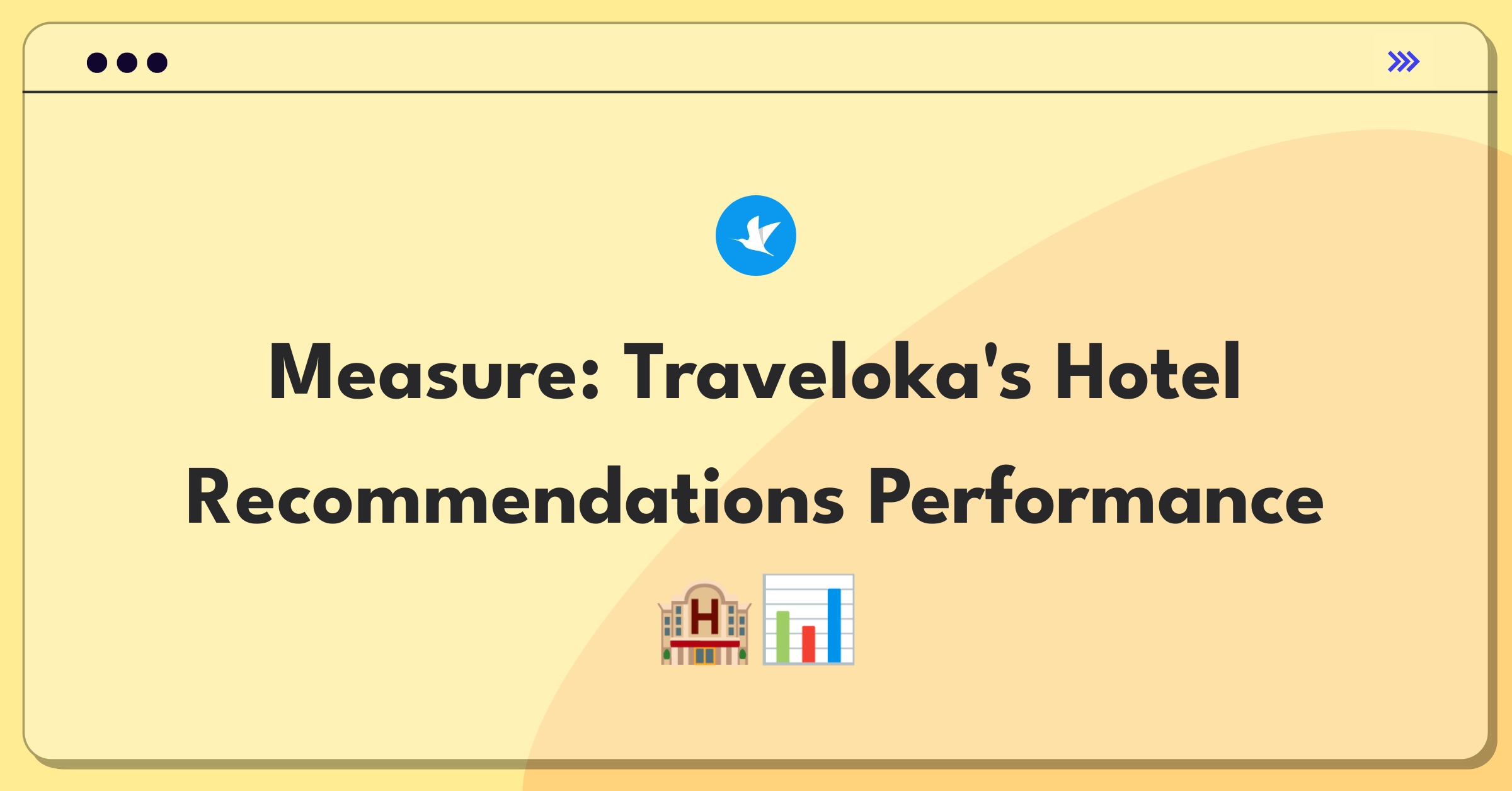 Product Management Metrics Question: Evaluating hotel recommendation system effectiveness for Traveloka