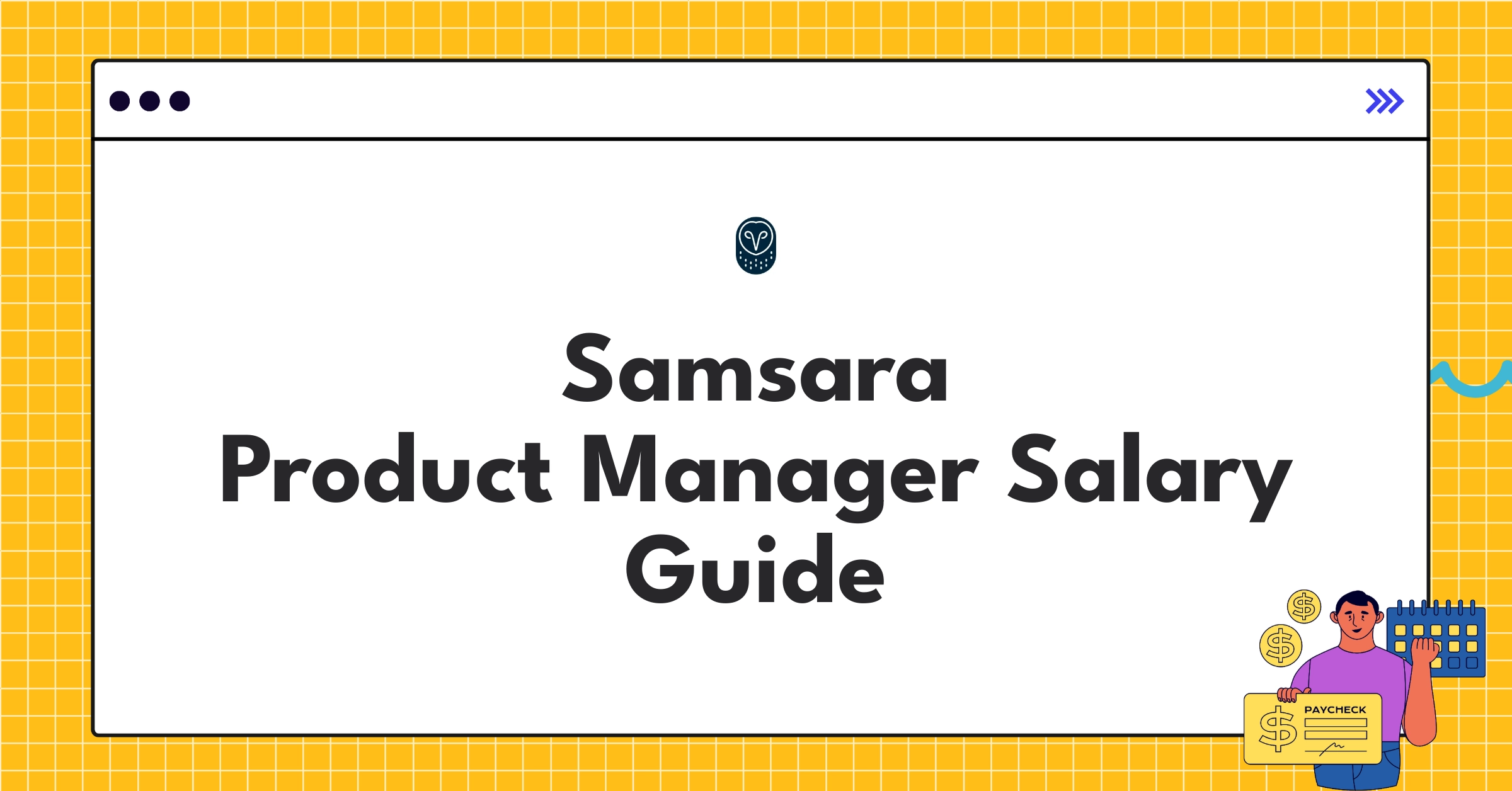 Detailed infographic showing Samsara product manager salary components and comparison with industry standards