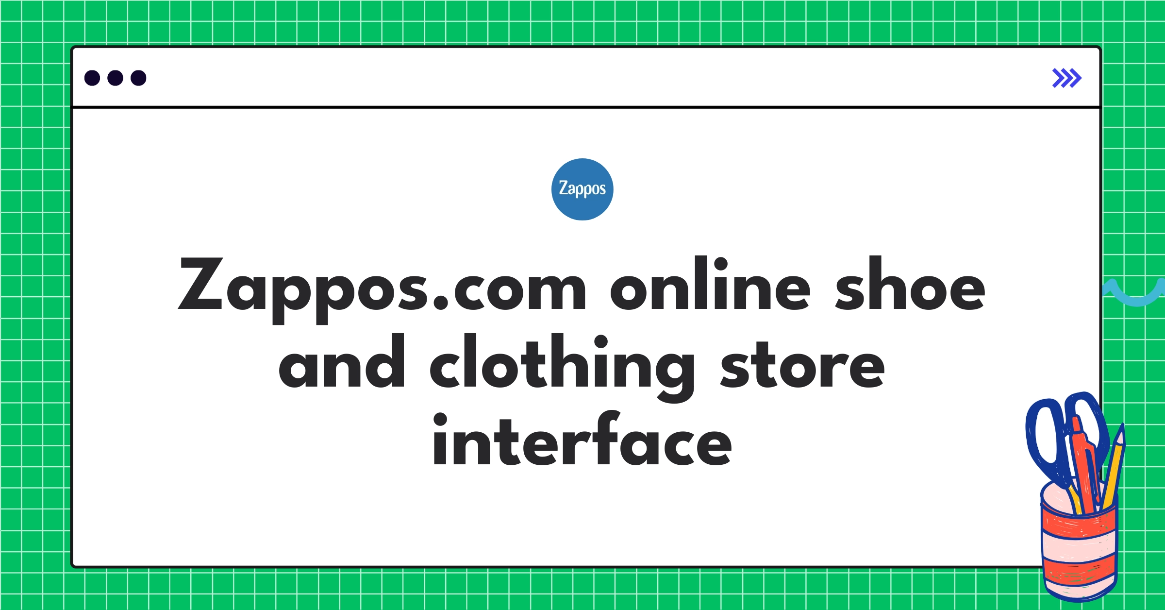 Zappos.com e-commerce platform showcasing shoes and clothing with customer-centric features