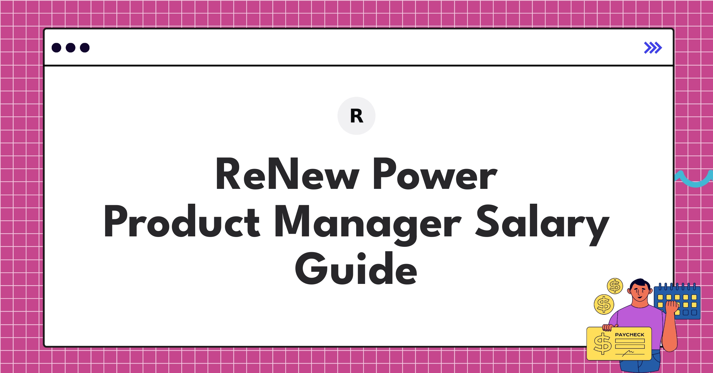 Infographic showing ReNew Power Product Manager salary ranges and compensation structure for 2025