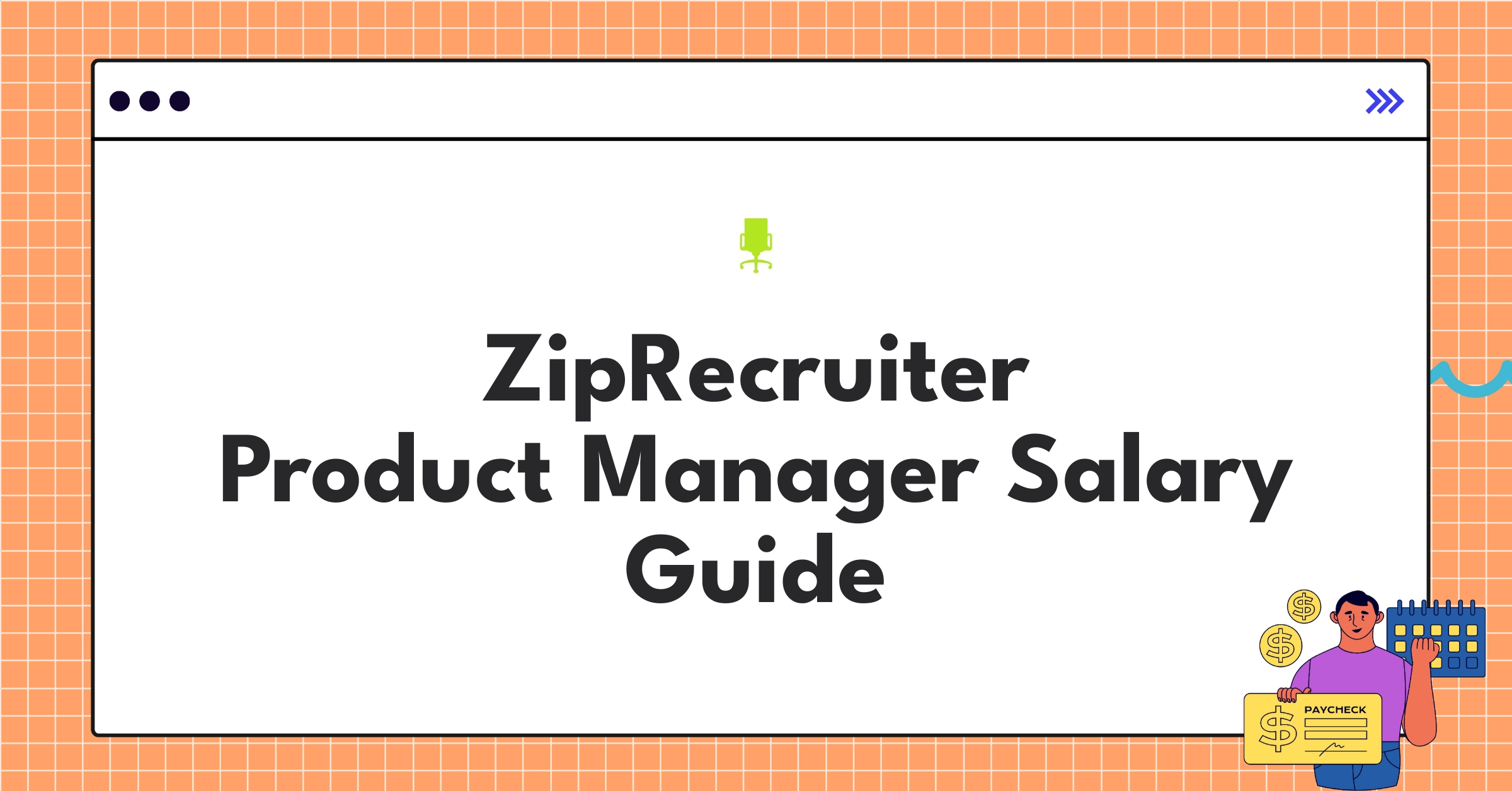 ZipRecruiter product manager salary infographic showing compensation components and ranges for 2025