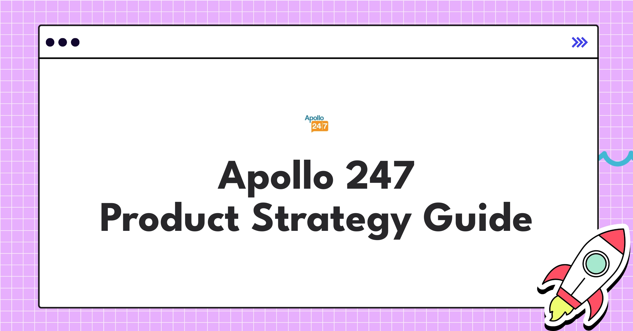 Apollo 247 product strategy infographic showcasing AI health management and telemedicine growth in India