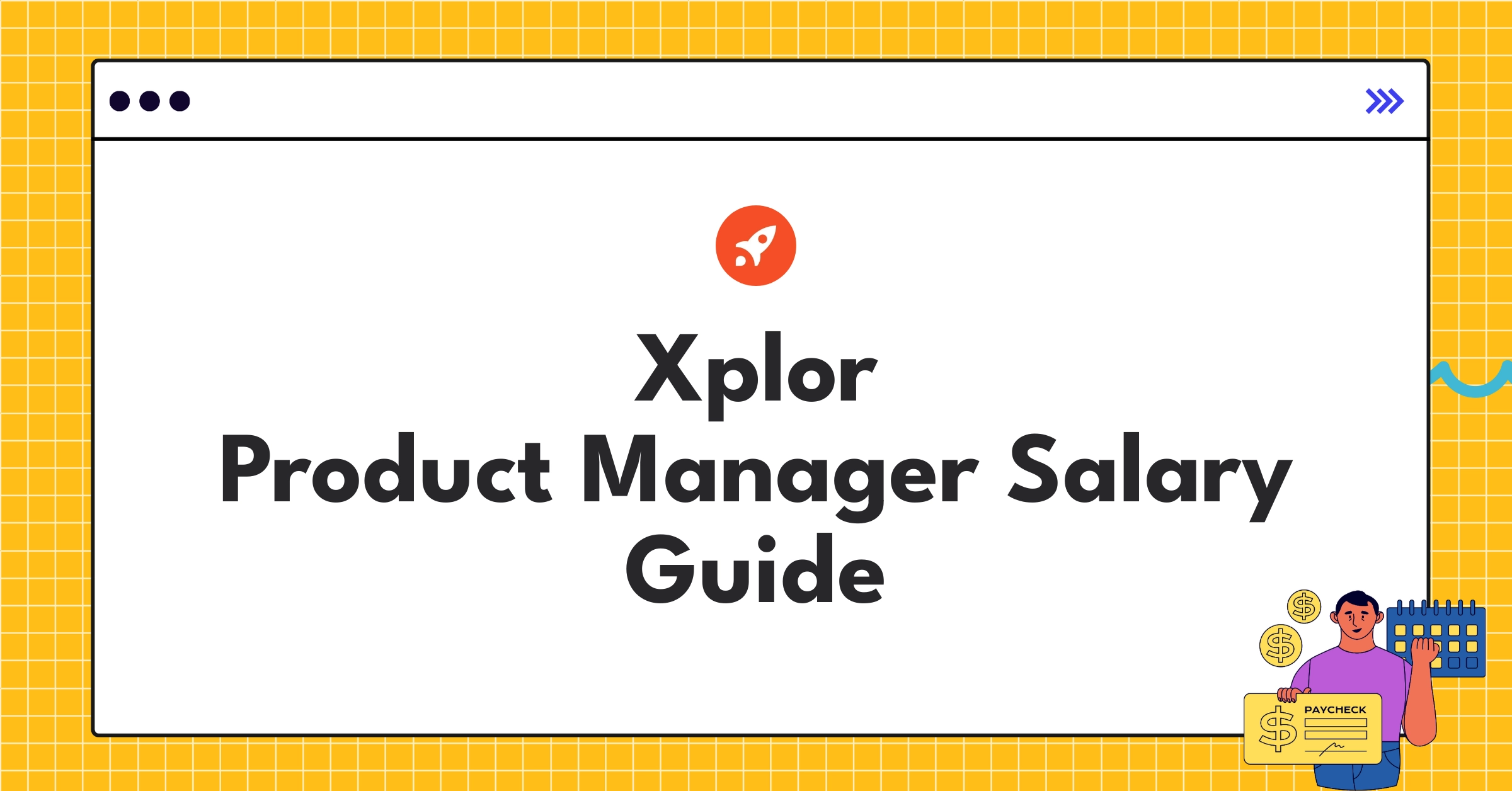 Infographic showing Xplor Product Manager salary components and comparison to industry standards