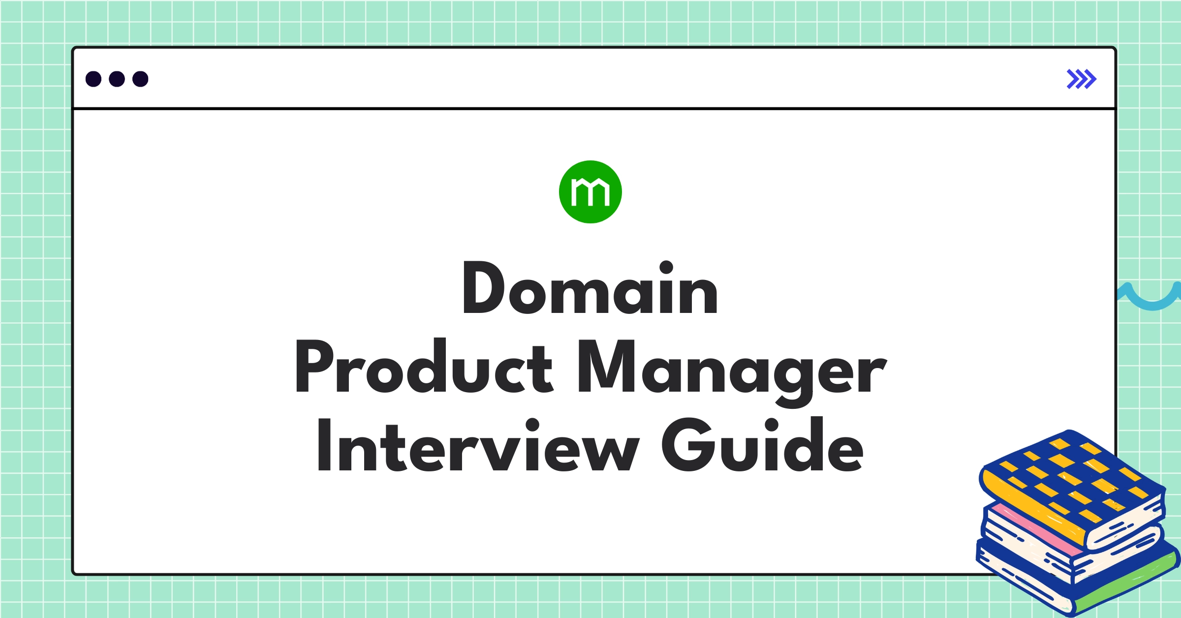 Infographic detailing Domain's Product Manager interview stages and key assessment areas