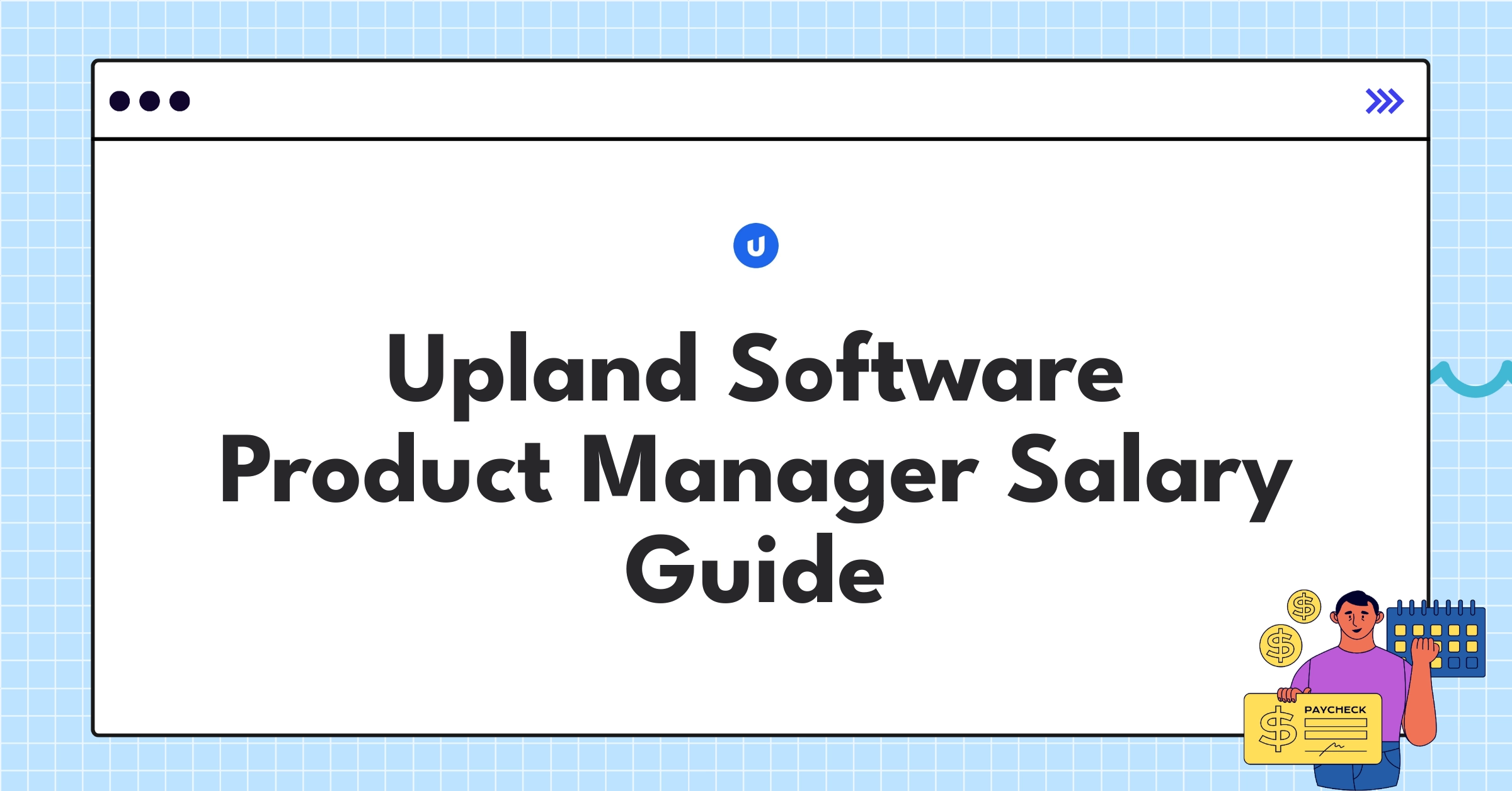 Detailed infographic of Upland Software Product Manager salary ranges and benefits for 2025