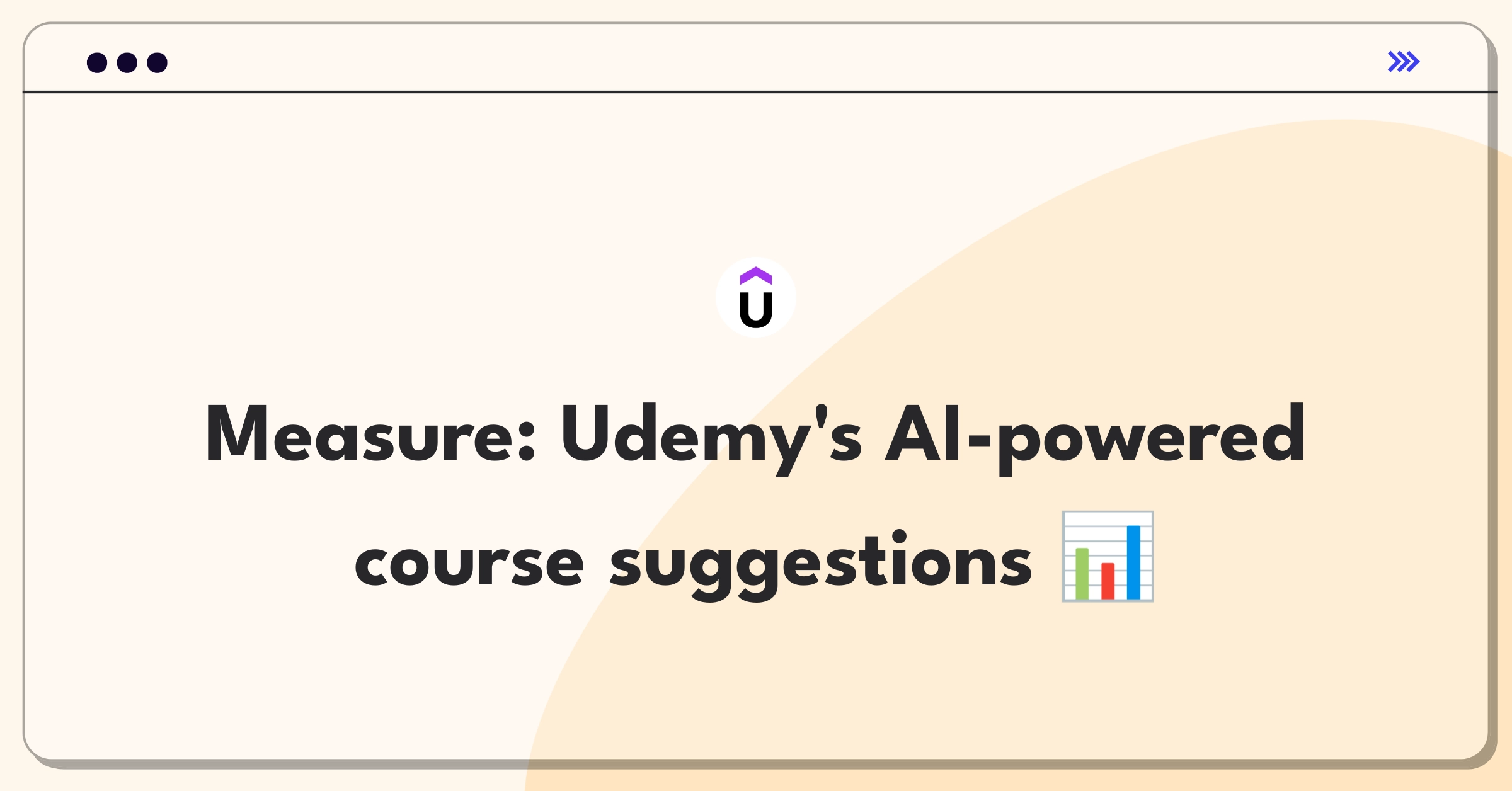 Product Management Analytics Question: Evaluating success metrics for Udemy's course recommendation system