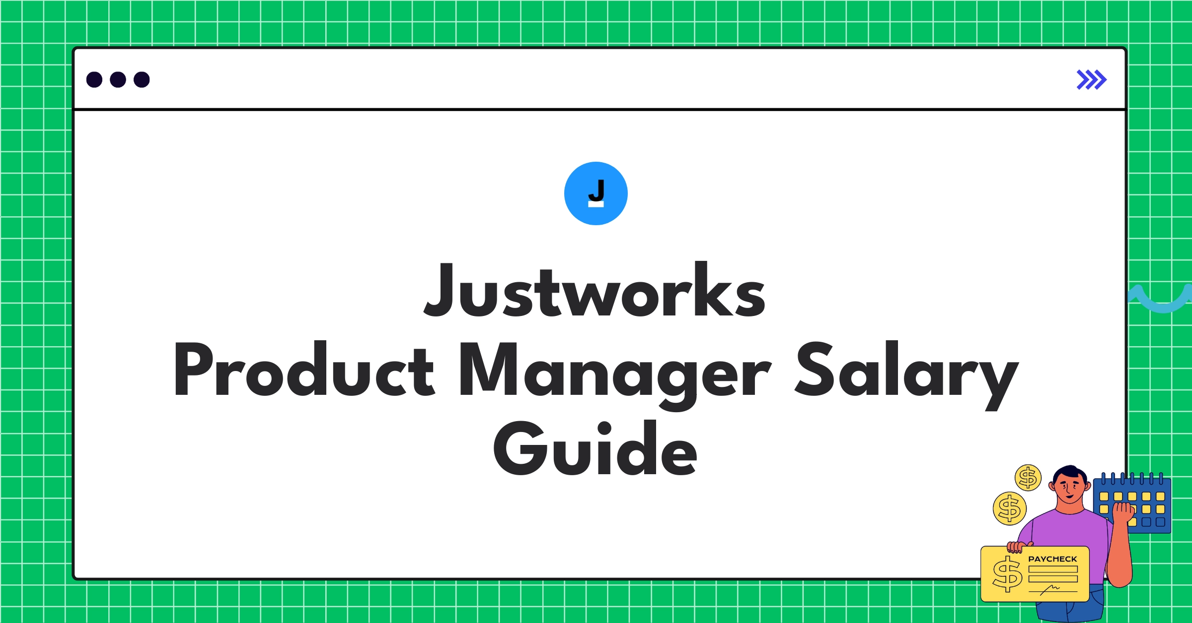 Justworks Product Manager salary components infographic showing base pay, bonuses, and equity distribution